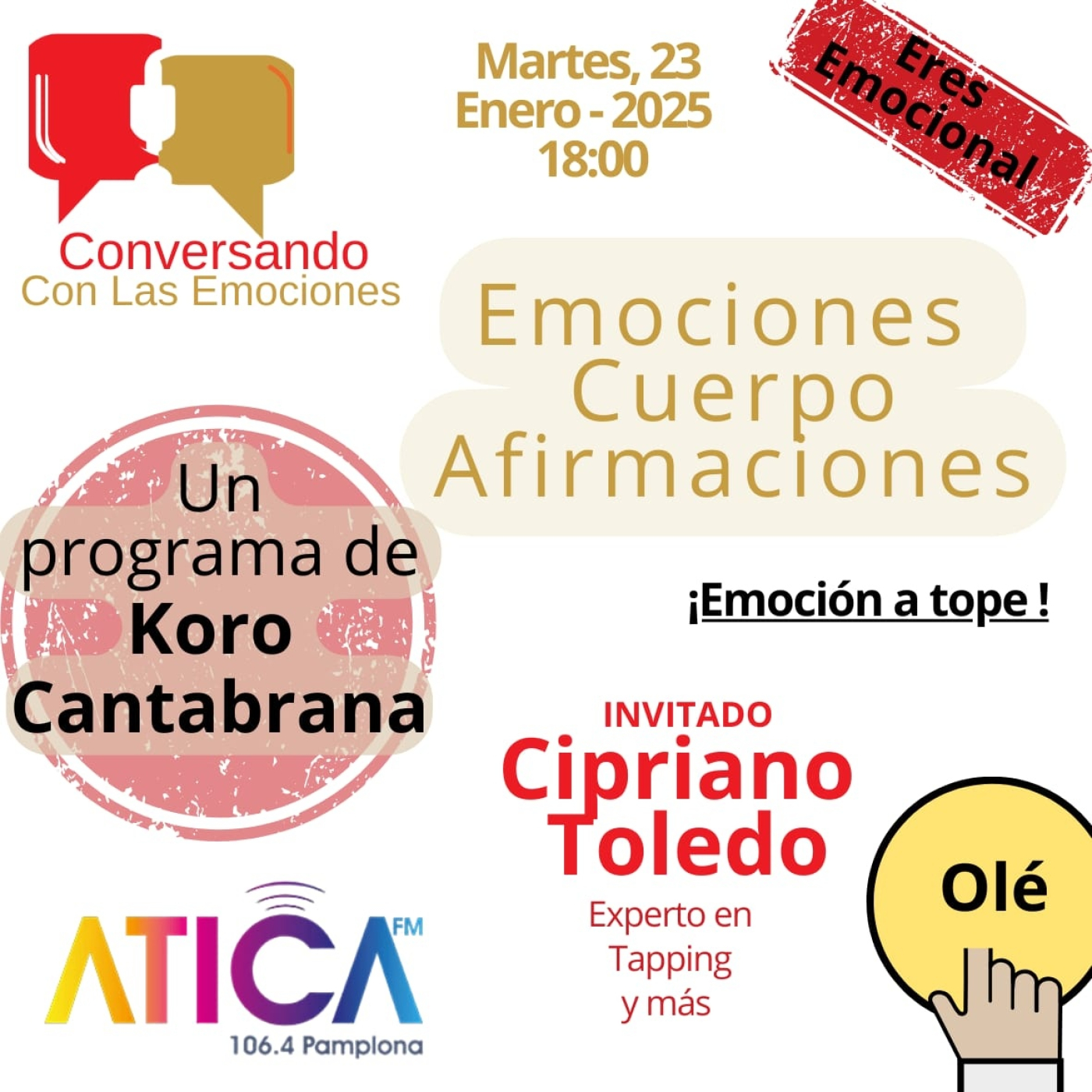 (058) Conversando con las emociones - EMOCIONES, CUERPO, AFIRMACIONES (21/01/2025)