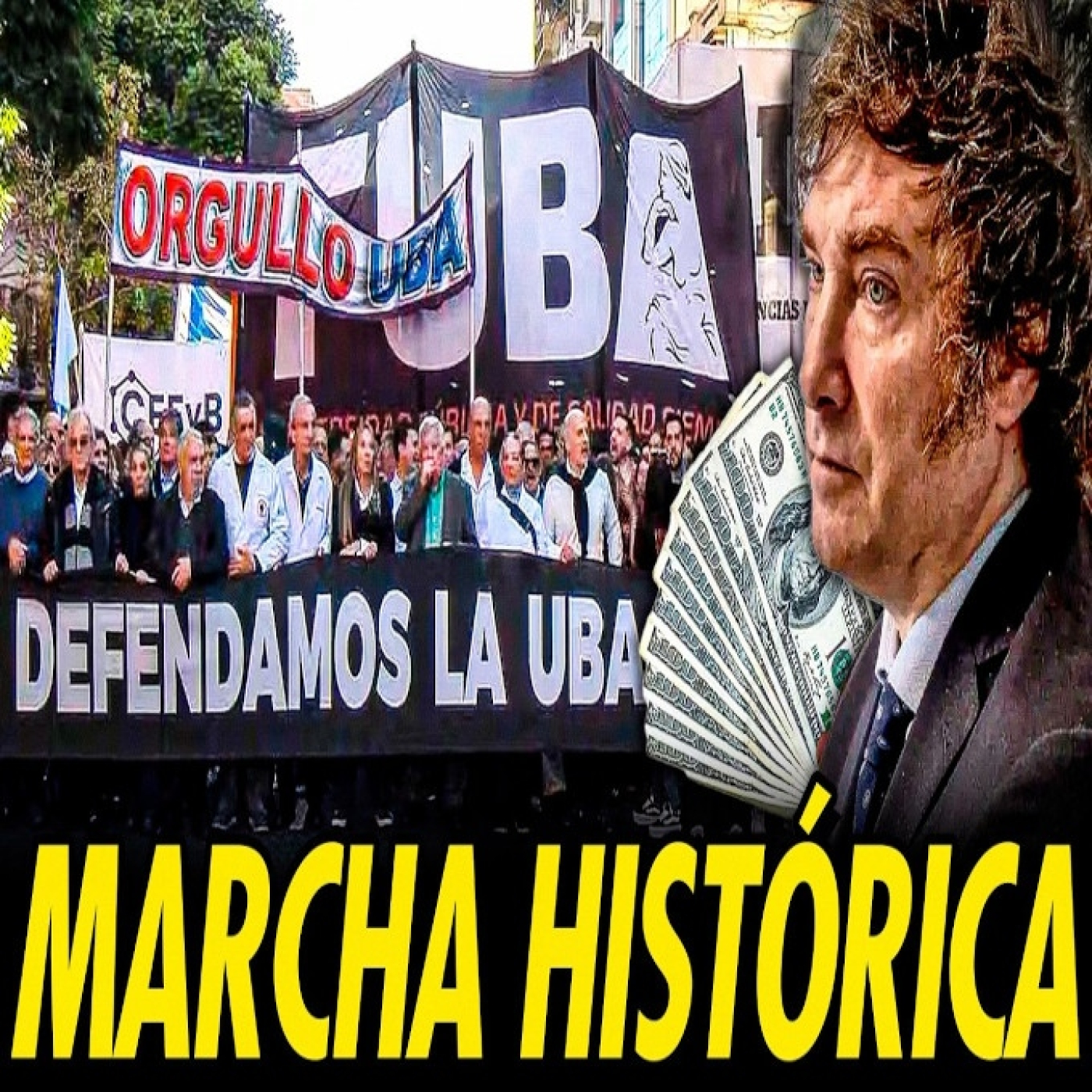 MARCHA HISTÓRICA POR LA UNIVERSIDAD PÚBLICA EN ARGENTINA MIENTRAS EL GOBIERNO SIGUE ROBANDO