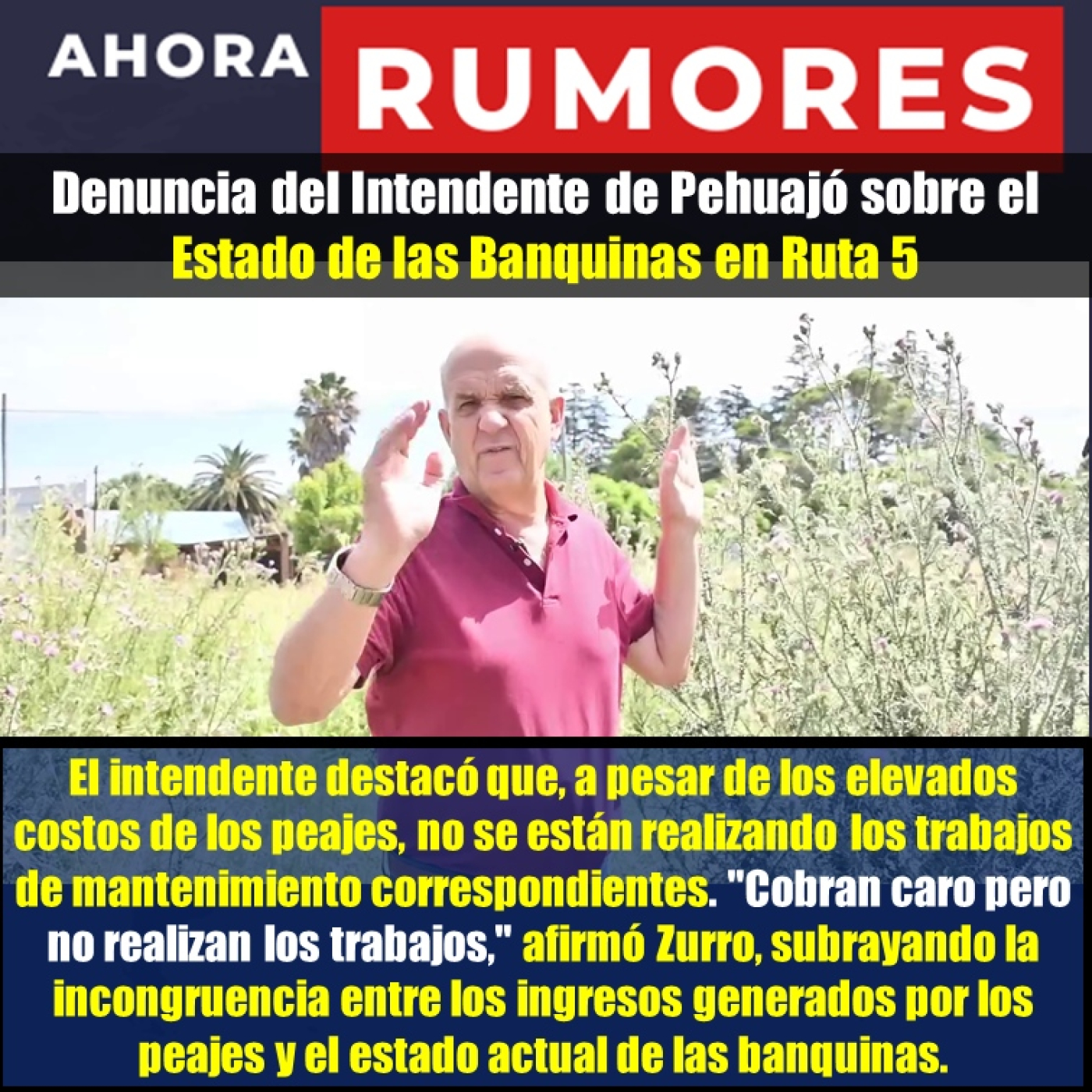 Denuncia del Intendente de Pehuajó sobre el Estado de las Banquinas en Ruta 5 episode artwork