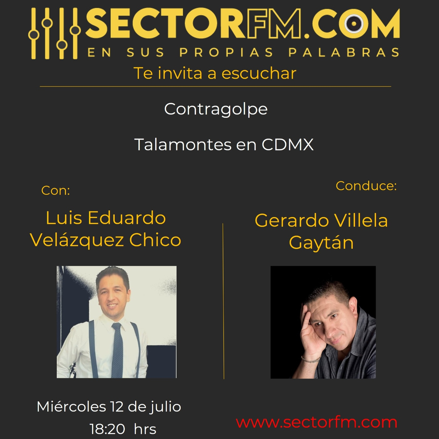 Contragolpe Talamontes con Eduardo Velázquez Chico 12-07-23 episode artwork