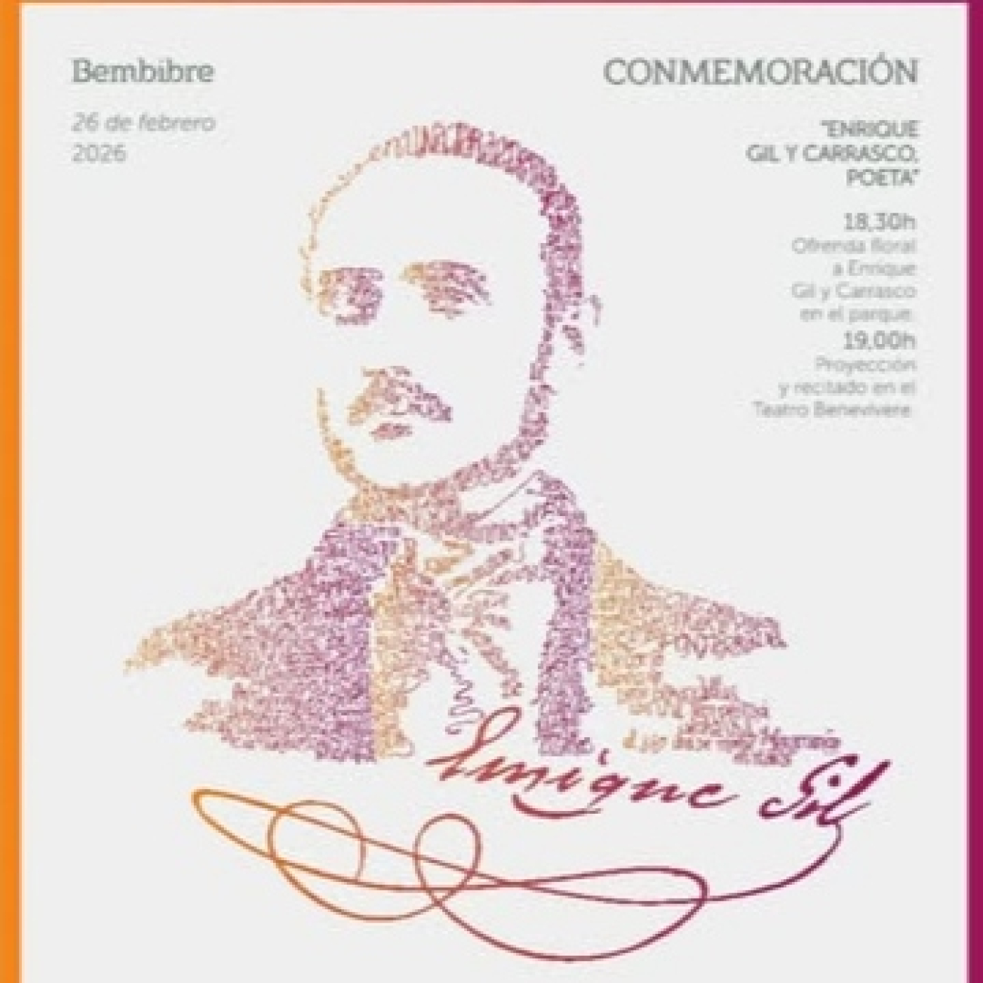 José Luis Cavero es el presidente de IEB que conmemora los 180 años de la muerte de Enrique Gil y Carrasco