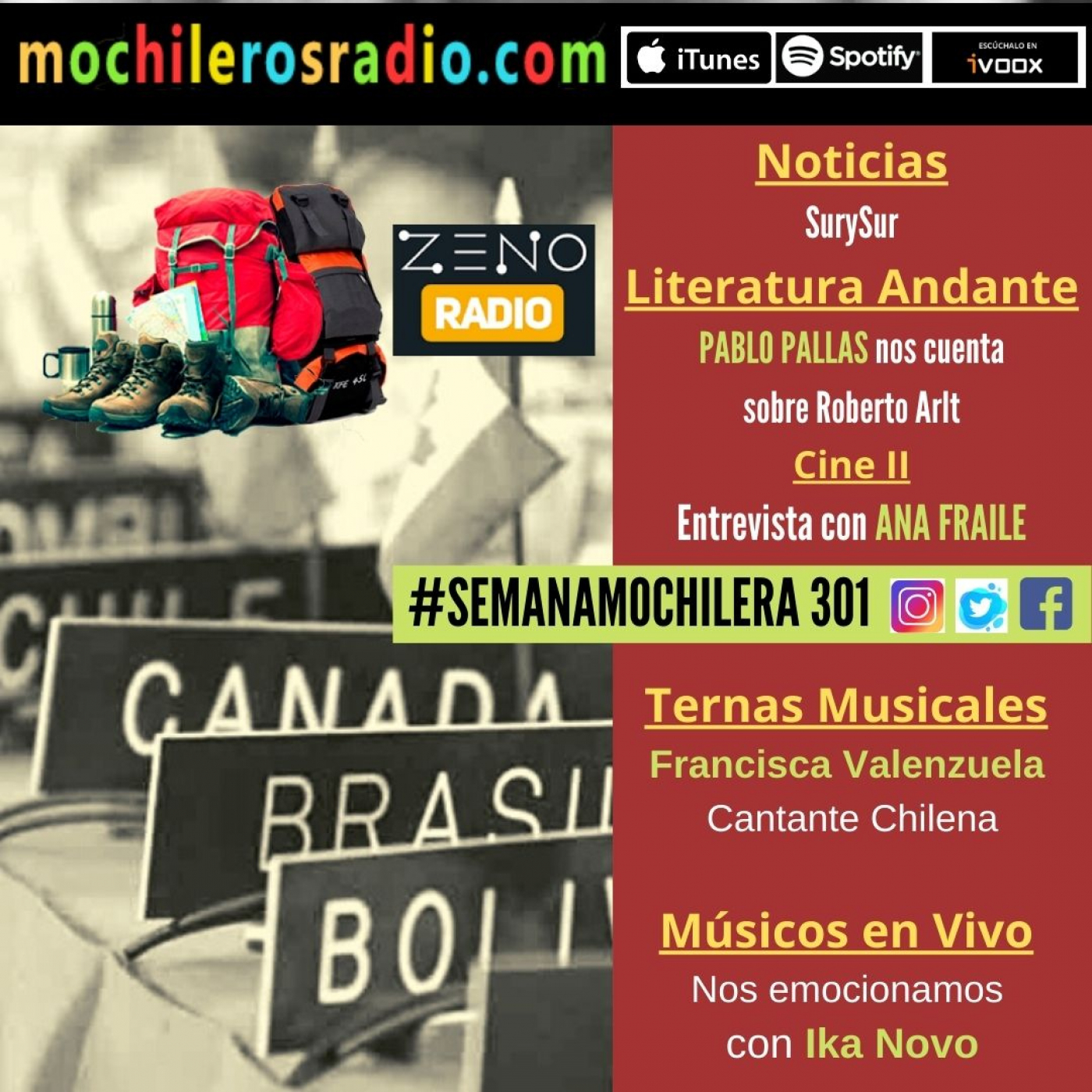 Mochileros 301 - 29 de Abril de 2022 episode artwork