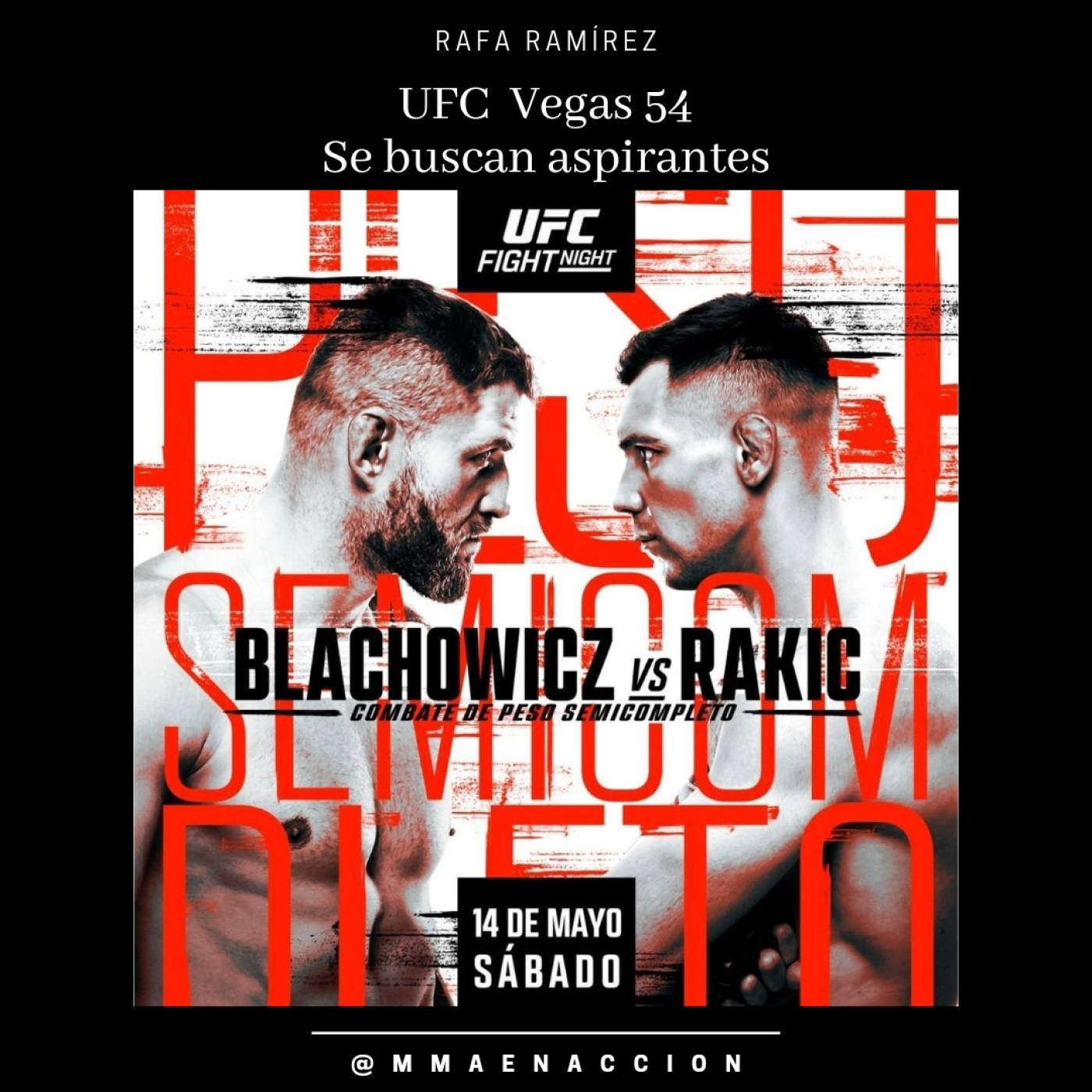 UFC Vegas 54 Blachowicz vs Raki - Se buscan aspirantes episode artwork