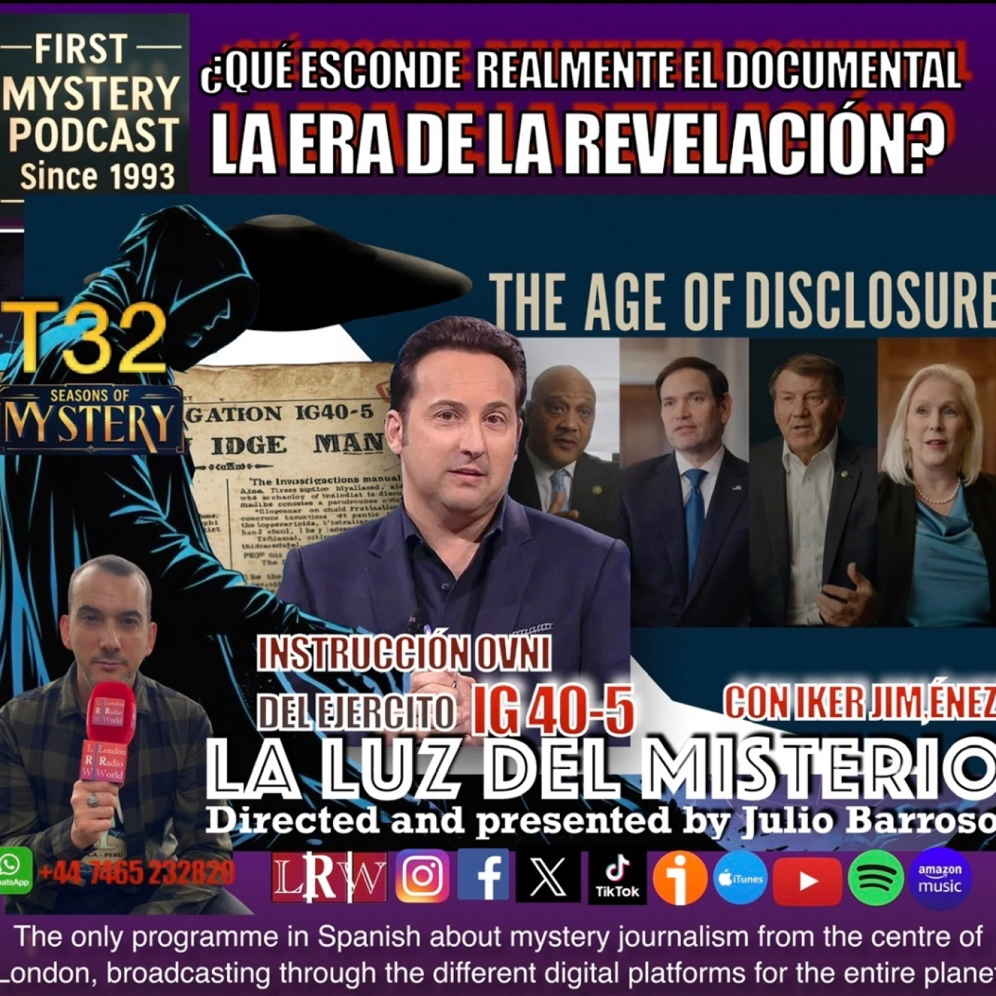 Qué esconde realmente el documental The Age of Disclosure y la instrucción Ovni del Ejército IG 40-5 con Iker Jiménez