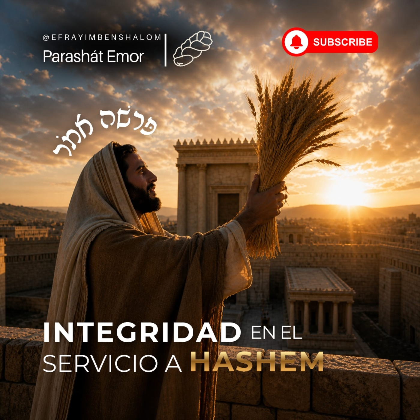 Parashat: Emor Integridad en el servicio a HaShem 5786.