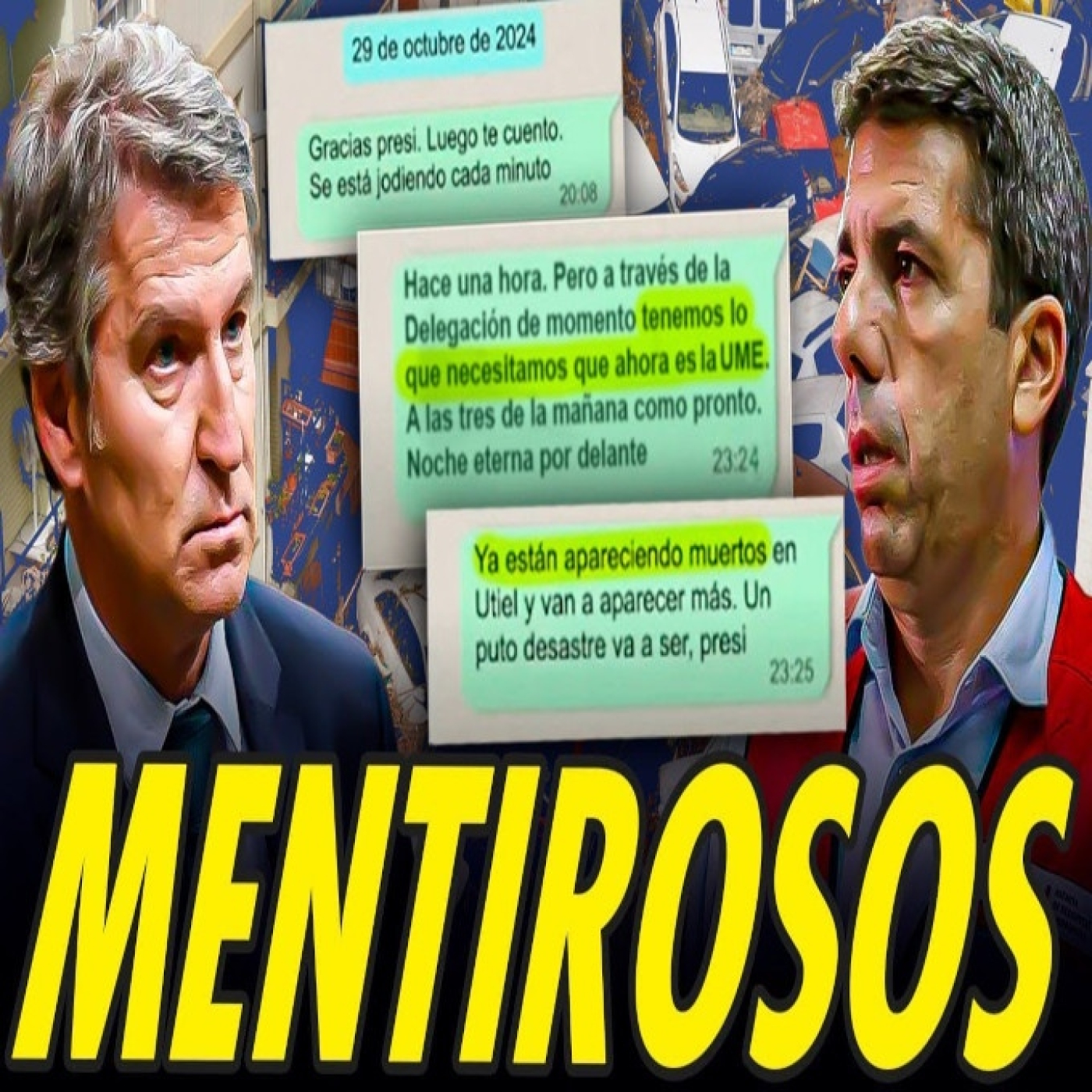 LOS WHATSAPPS ENTRE FEIJÓO Y MAZÓN DEMUESTRAN QUE AMBOS MINTIERON