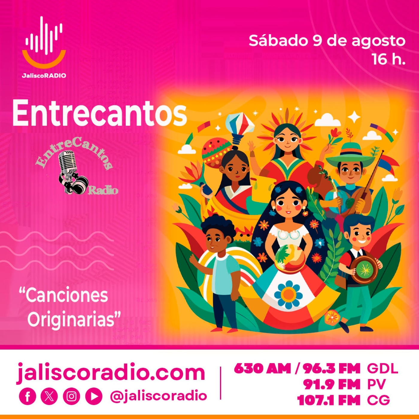 Programa Entrecantos 09 de agosto, 2025: "Canciones Originarias" episode artwork