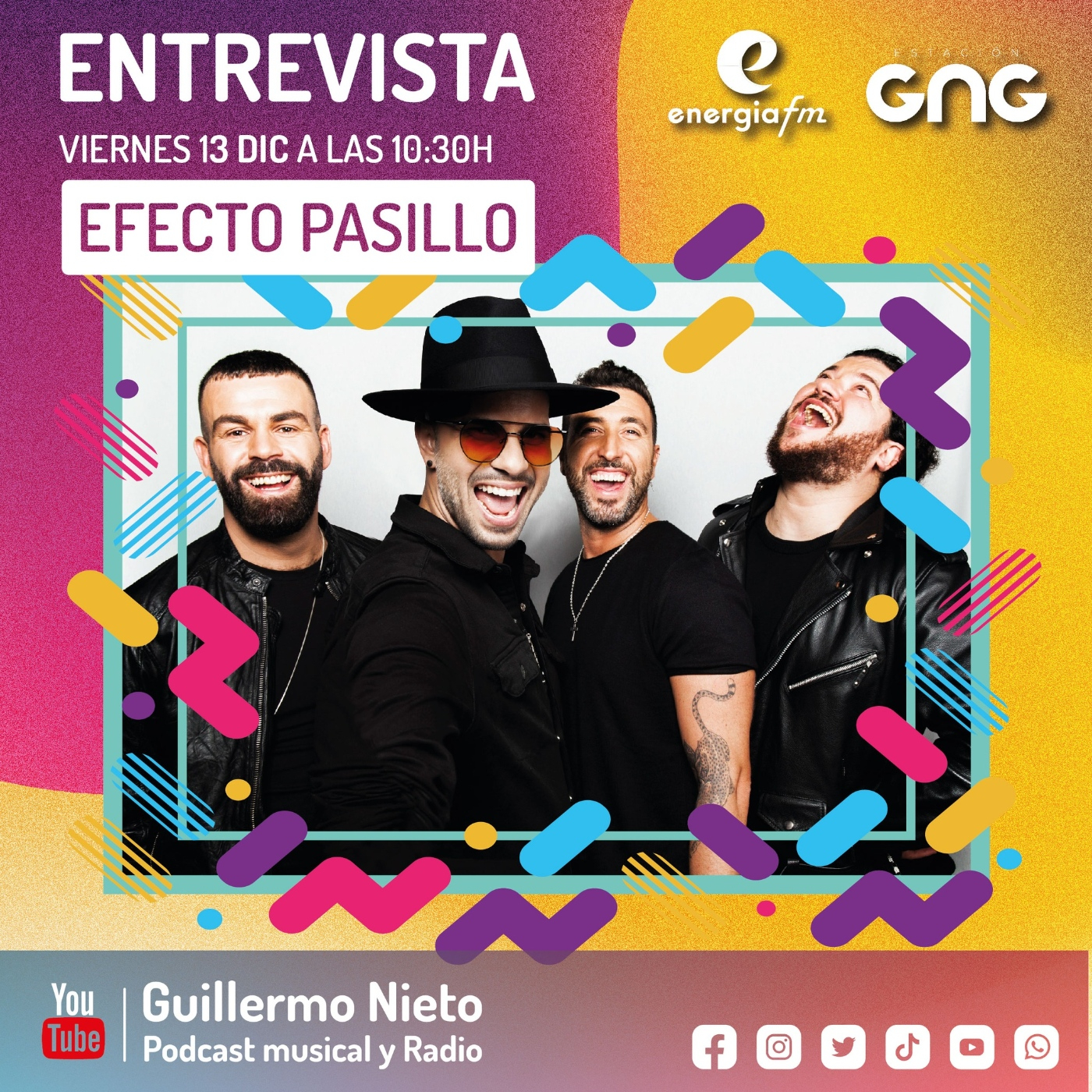 Entrevista a Efecto Pasillo , nos presentan su nuevo temazo titulado "Tabú" episode artwork