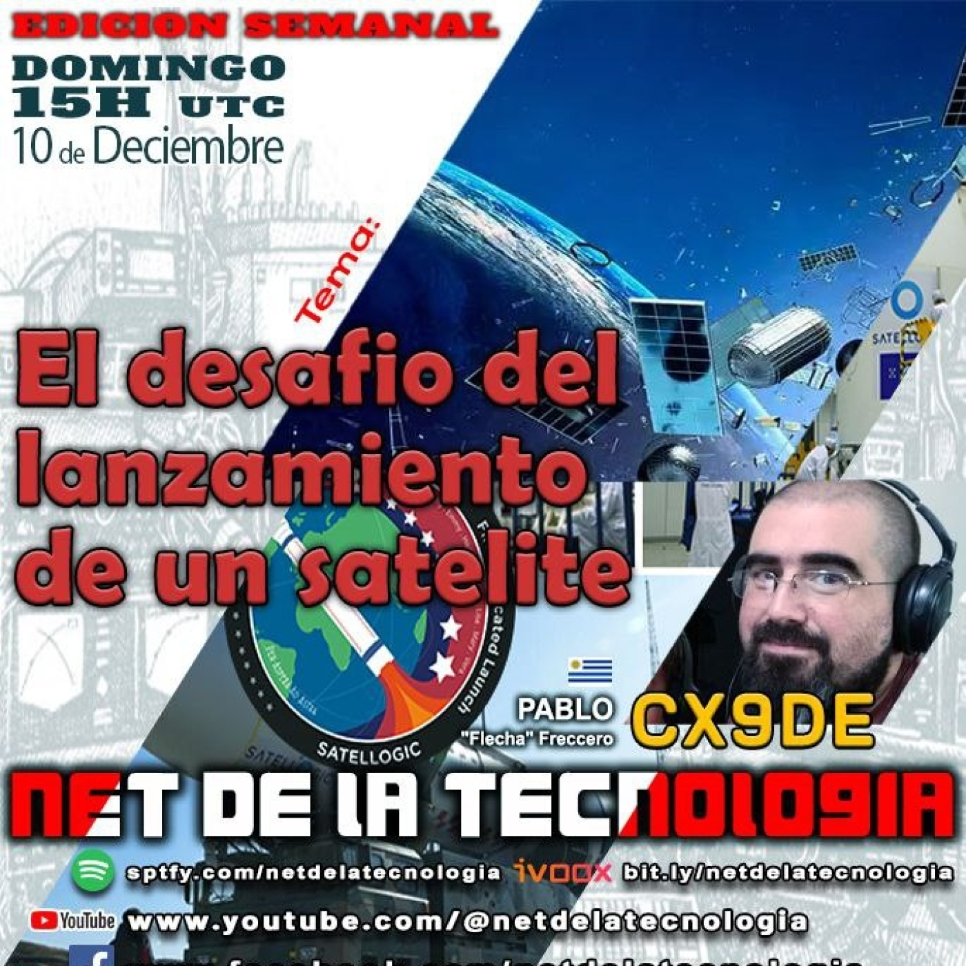 #433 El desafio del lanzamiento de un satelite por CX9DE Pablo episode artwork