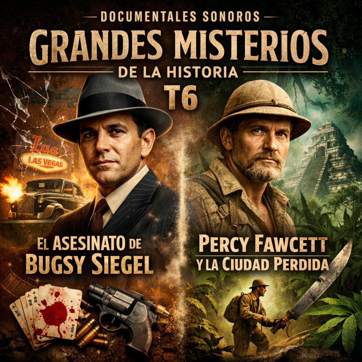 Grandes misterios de la Historia T6: El asesinato de Bugsy Siegel · Percy Fawcett y la Ciudad Perdida de Z