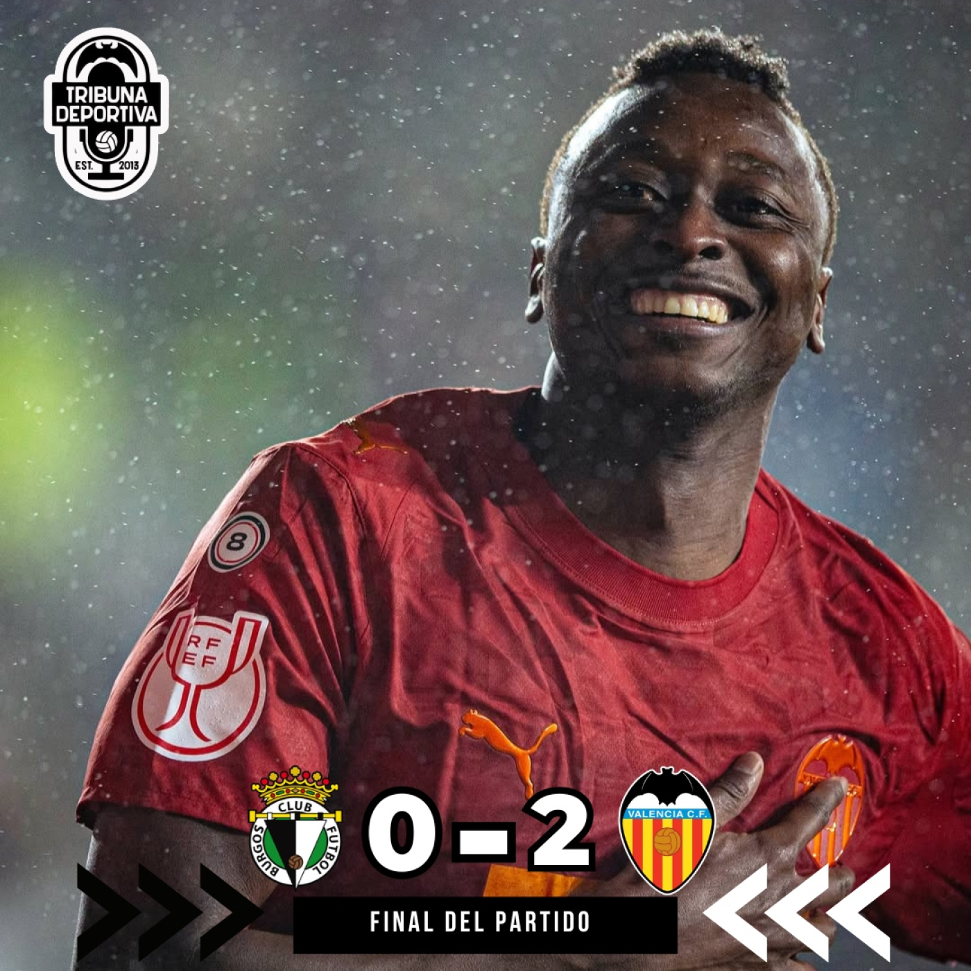 GOL | Sadiq Burgos CF 0 - 2 Valencia CF Octavos de Final Copa del Rey