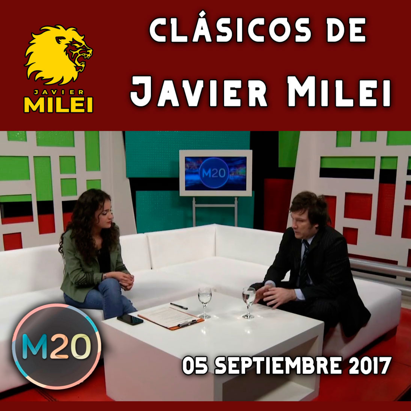 cover of episode Clásicos de Javier Milei | Entrevista en Somos M20 TV ─ Septiembre de 2017