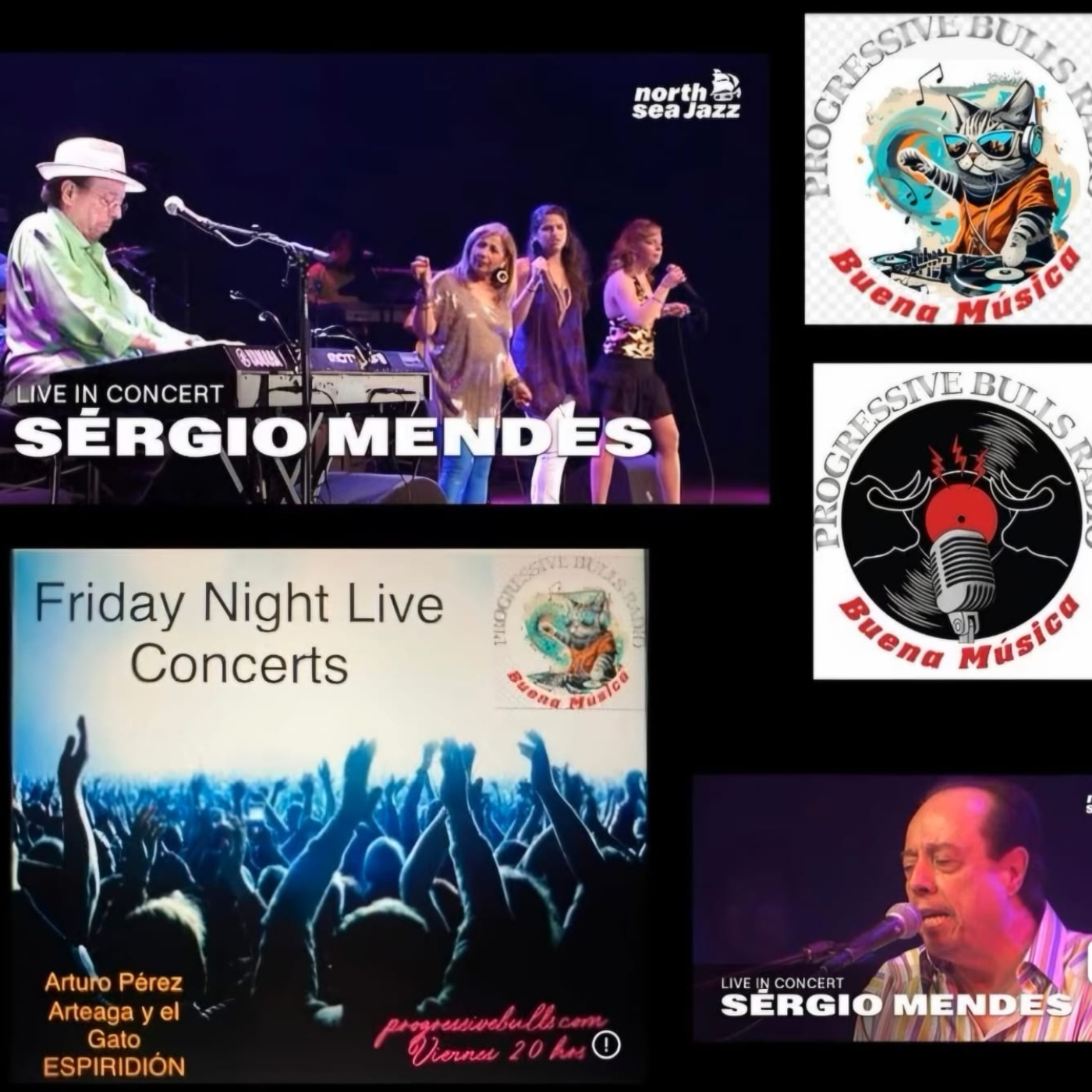 Progressive Bulls (radio Online): Friday Night Live Concerts Sergio Mendes episode artwork
