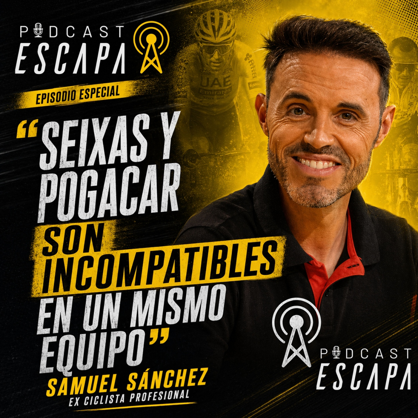 Charla con Samuel Sánchez antes de la 312: "Seixas y Pogacar son incompatibles en un mismo equipo"