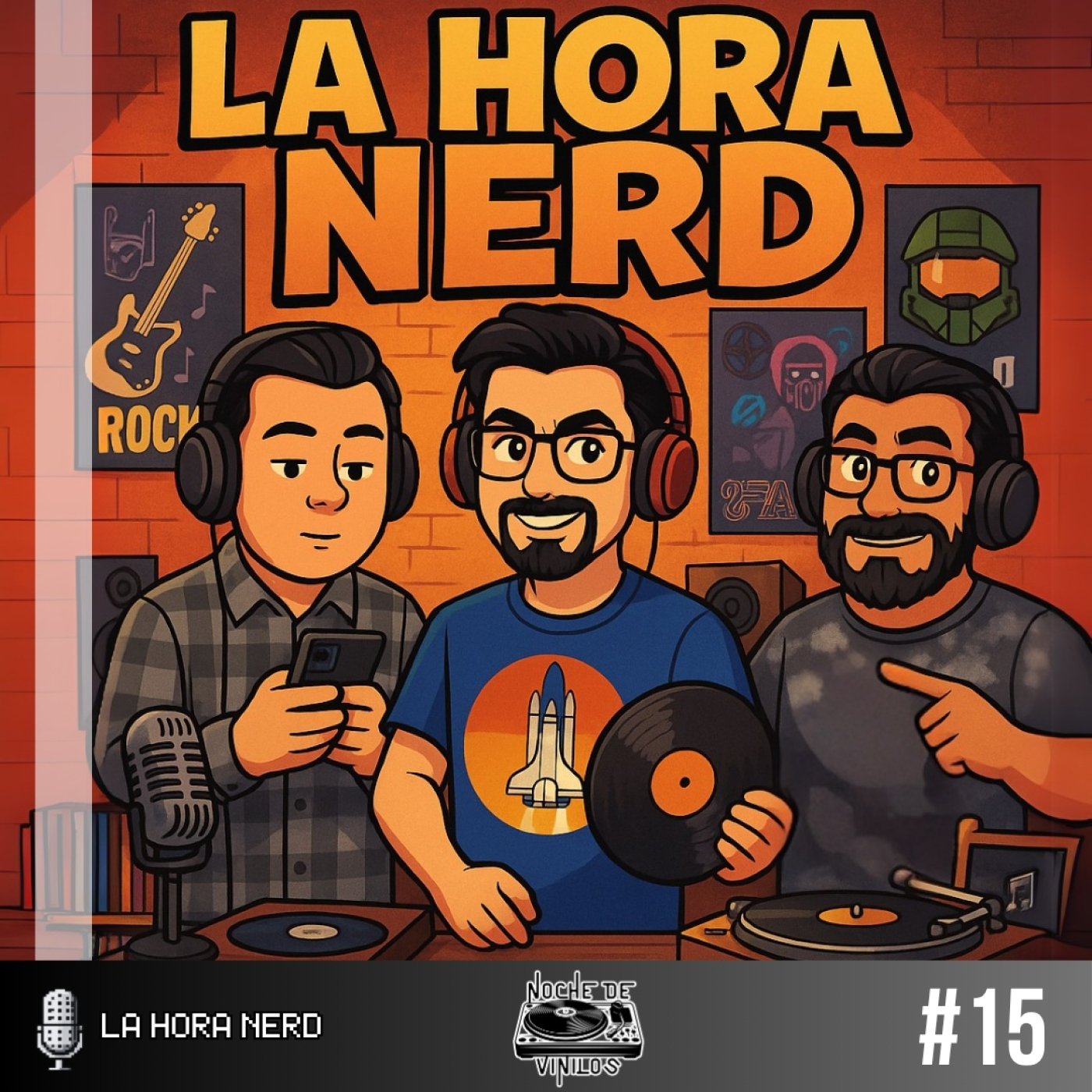 La Hora Nerd #15 ‐ Noche de Vinilos ft. Mario Aguilar episode artwork