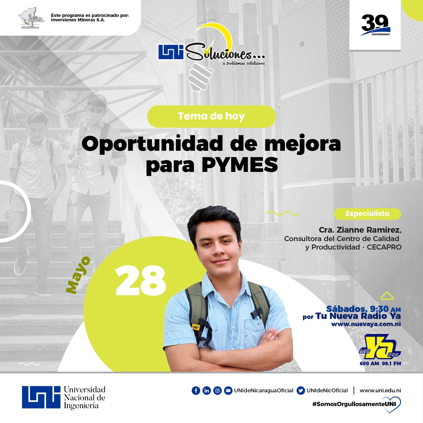 UNI Soluciones # 430 - 28 de mayo 2022 - Oportunidad de mejora para las PYMES episode artwork