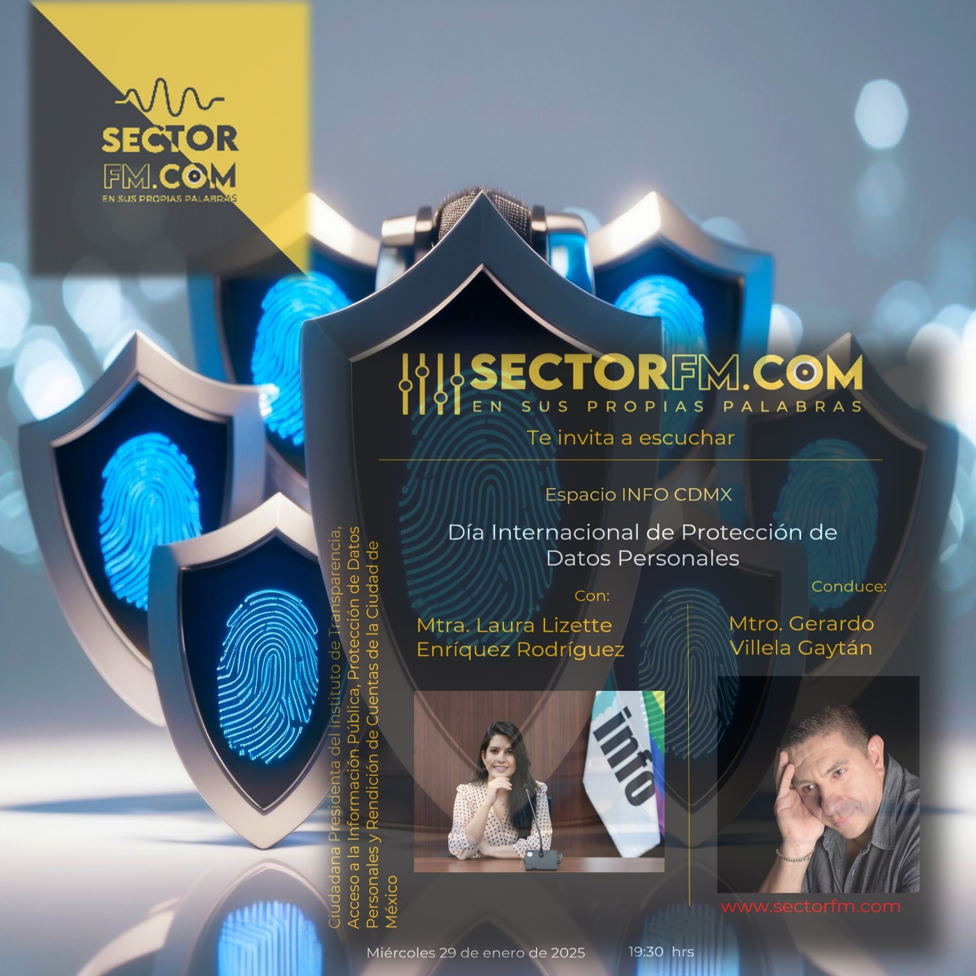 Espacio InfoCDMX con Laura Lizette Enríquez Rodríguez. Día internacional de la protección de datos. 290125 episode artwork