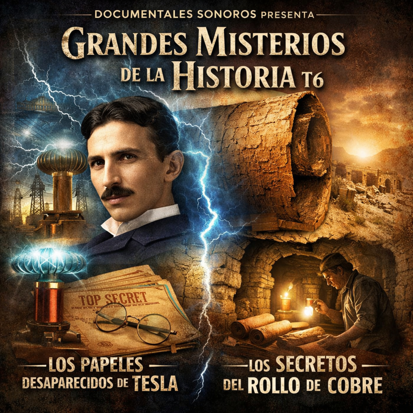 Grandes misterios de la Historia T6: Los papeles desaparecidos de Tesla · Los secretos del Rollo de Cobre