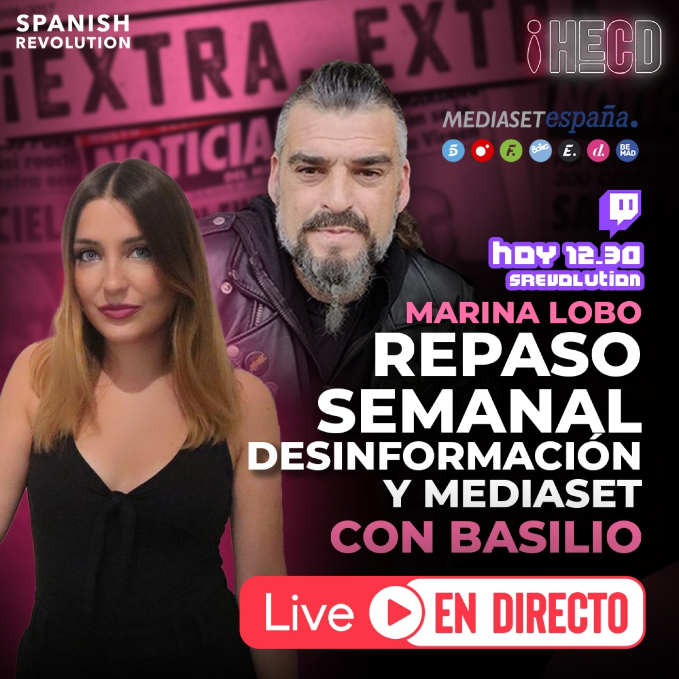 HECD! 215 - Repaso con Basilio + Carta de Jorge Javier Vázquez + Bulos en Antena 3 + Shakira y Karol G