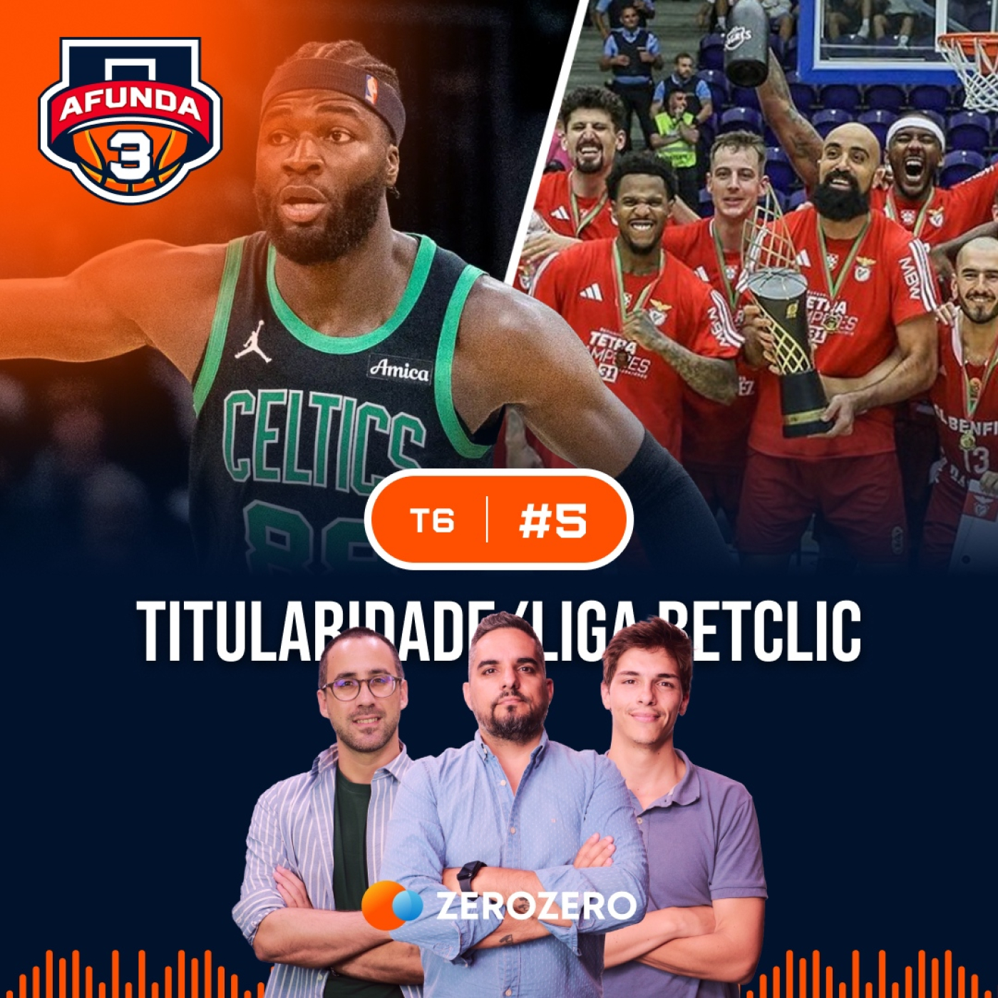 T6, Ep. 5 | O que os Celtics disseram de Neemias; Liga Betclic com Benfica favorito? - Com Ricardo Brito Reis