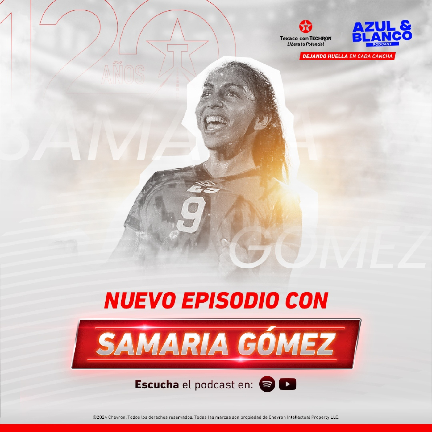 Samaria Gómez (Delantera Selección El Salvador) - Azul y BlancoPodcast & Texaco Episodio 1 episode artwork