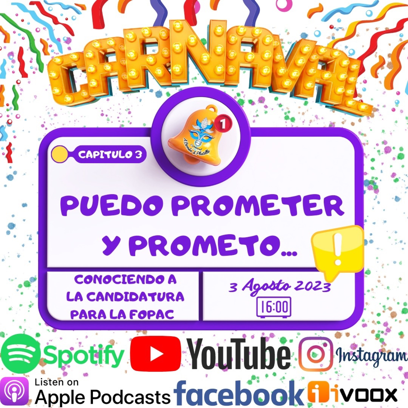 CARNAVAL A BOMBO Y PLATILLO
