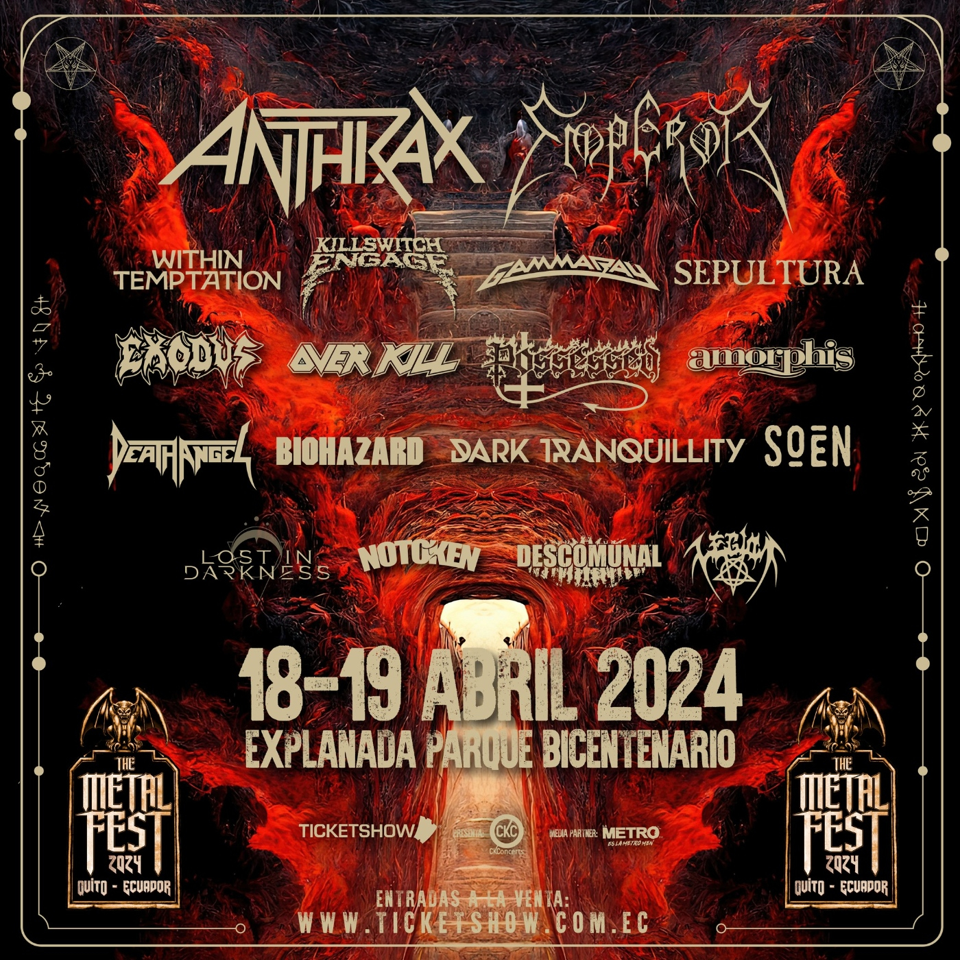 Anthrax, Within Temptation y Sepultura encabezan The Metal Fest de Quito este 18 y 19 de abril. Aún hay entradas. episode artwork