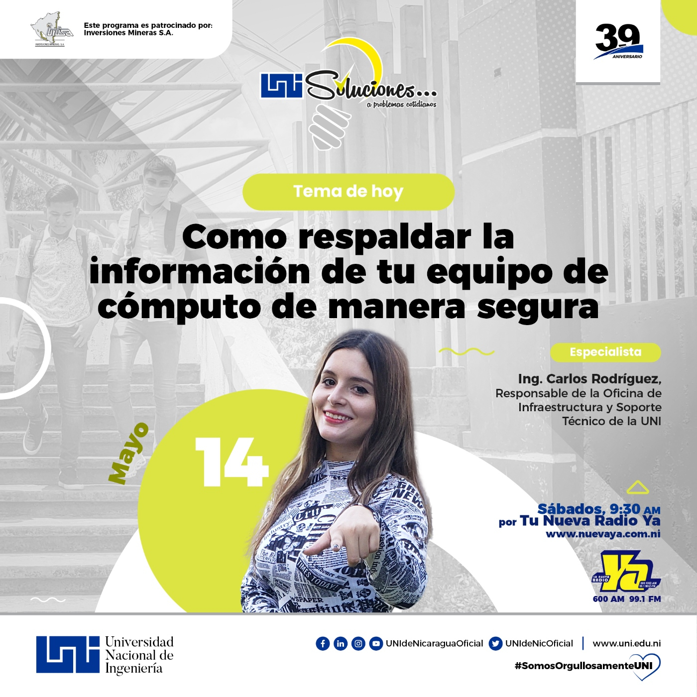 UNI Soluciones # 428 - 14 de mayo 2022 -Como respaldar la información de manera segura. episode artwork