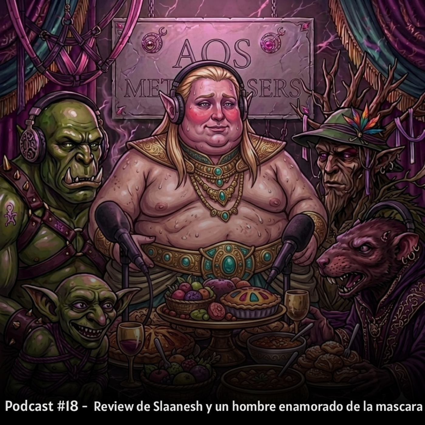 Podcast #18 - Review de Slaanesh y un hombre enamorado de la máscara. episode artwork