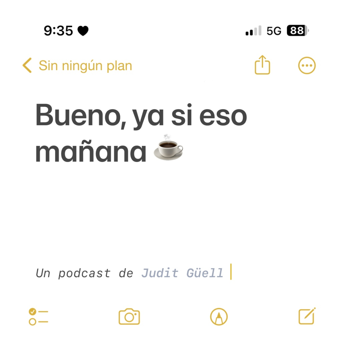 Sin ningún plan