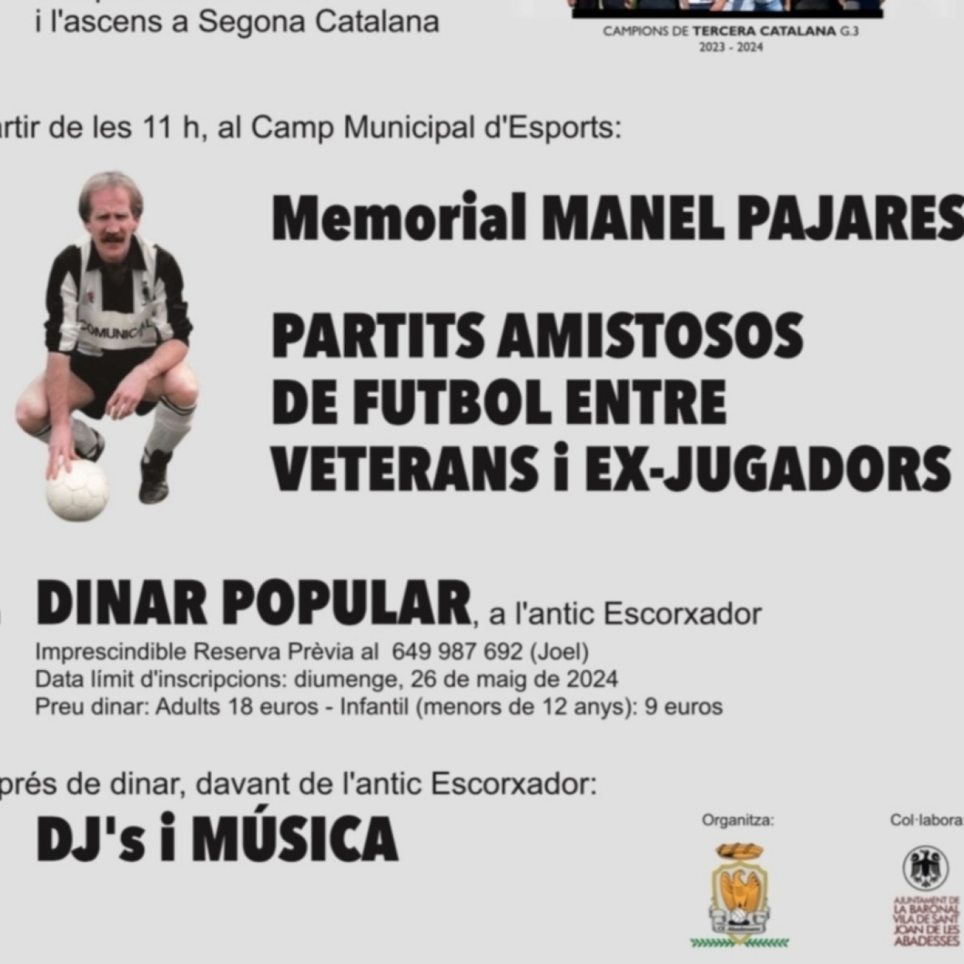 "Quin millor dia per fer el Memorial a Pajares que el dia de les celebracions del Club!" episode artwork