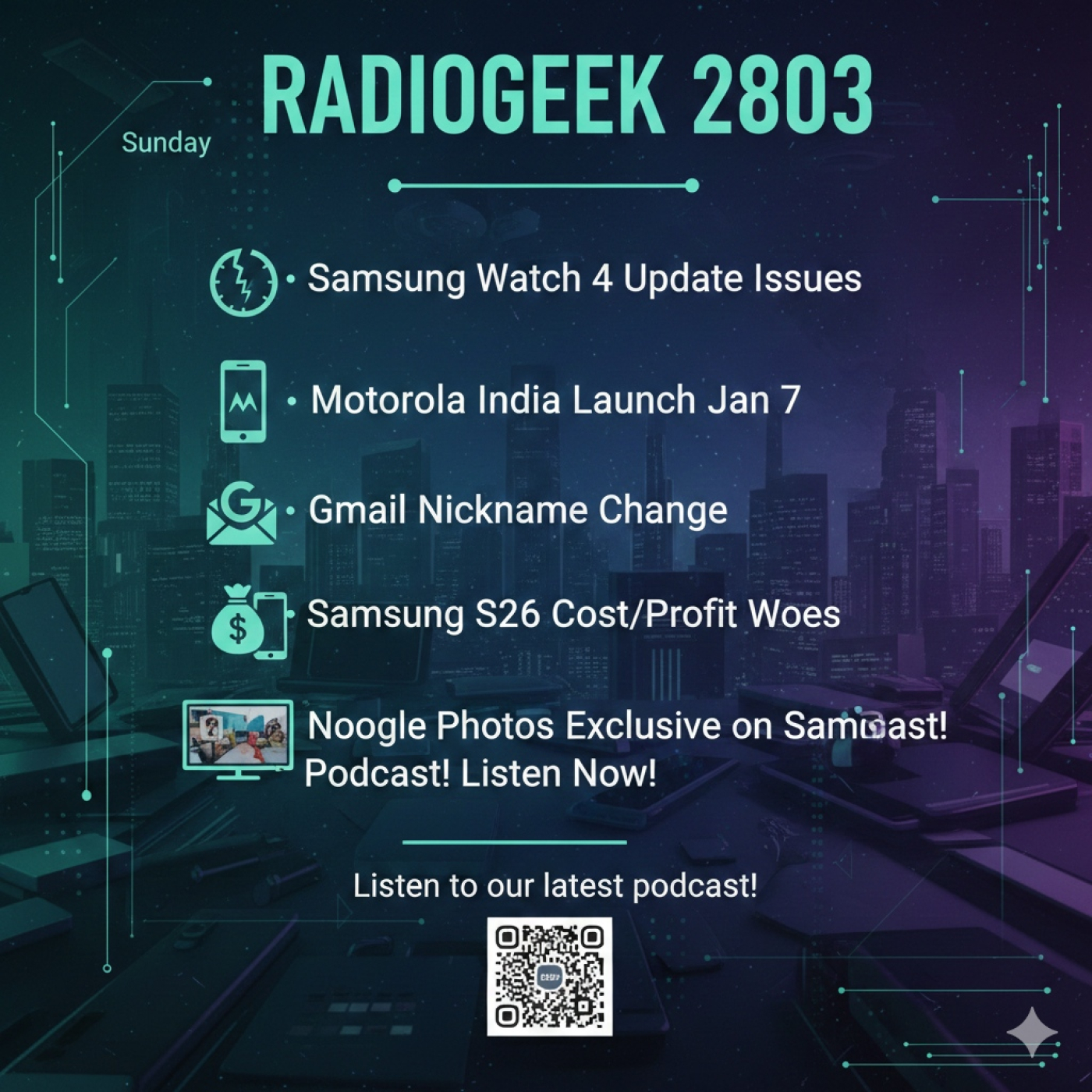Radiogeek 2803 - A Samsung le espera un año complicado en el 2026