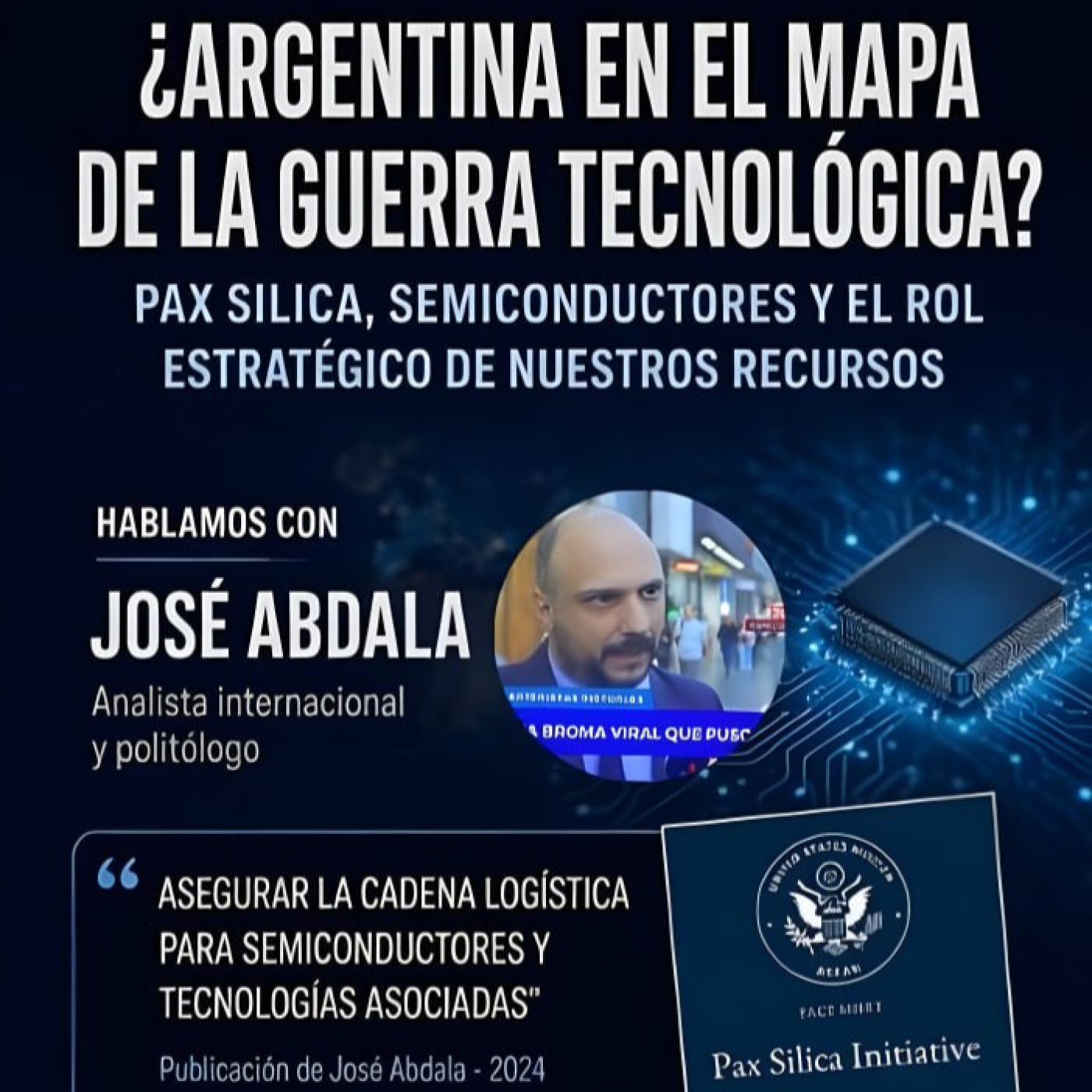 José Abdala: Pax Silica, superinteligencia y la disputa mundial por el futuro de la IA episode artwork