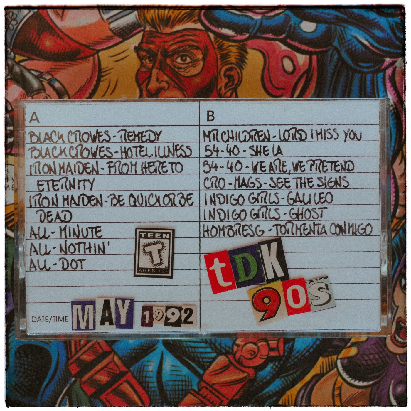 TDK 90s #105 - Mayo 1992 (Black Crows - Iron Maiden - Hombres G) episode artwork