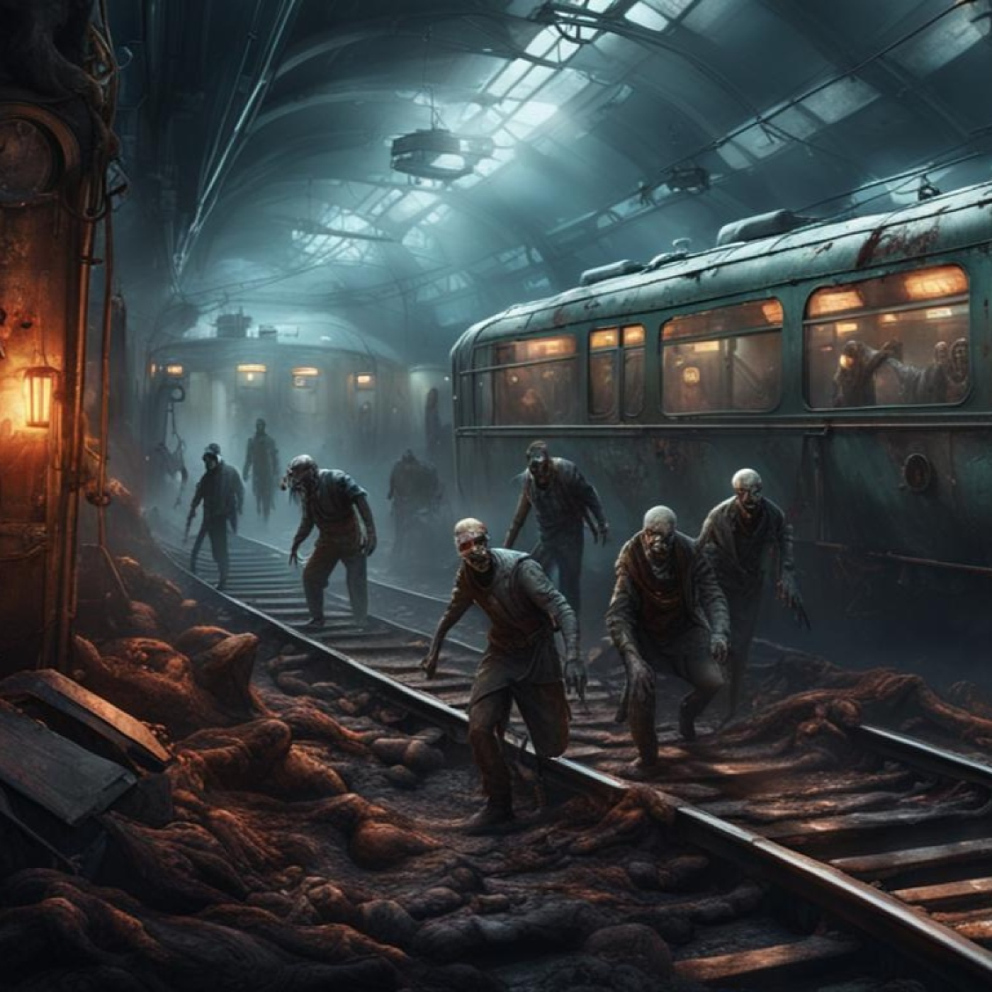 "Servicio de metro" de Alfonso Álvarez Villar. Relato de zombis de "La Biblioteca universal de misterio y terror" episode artwork