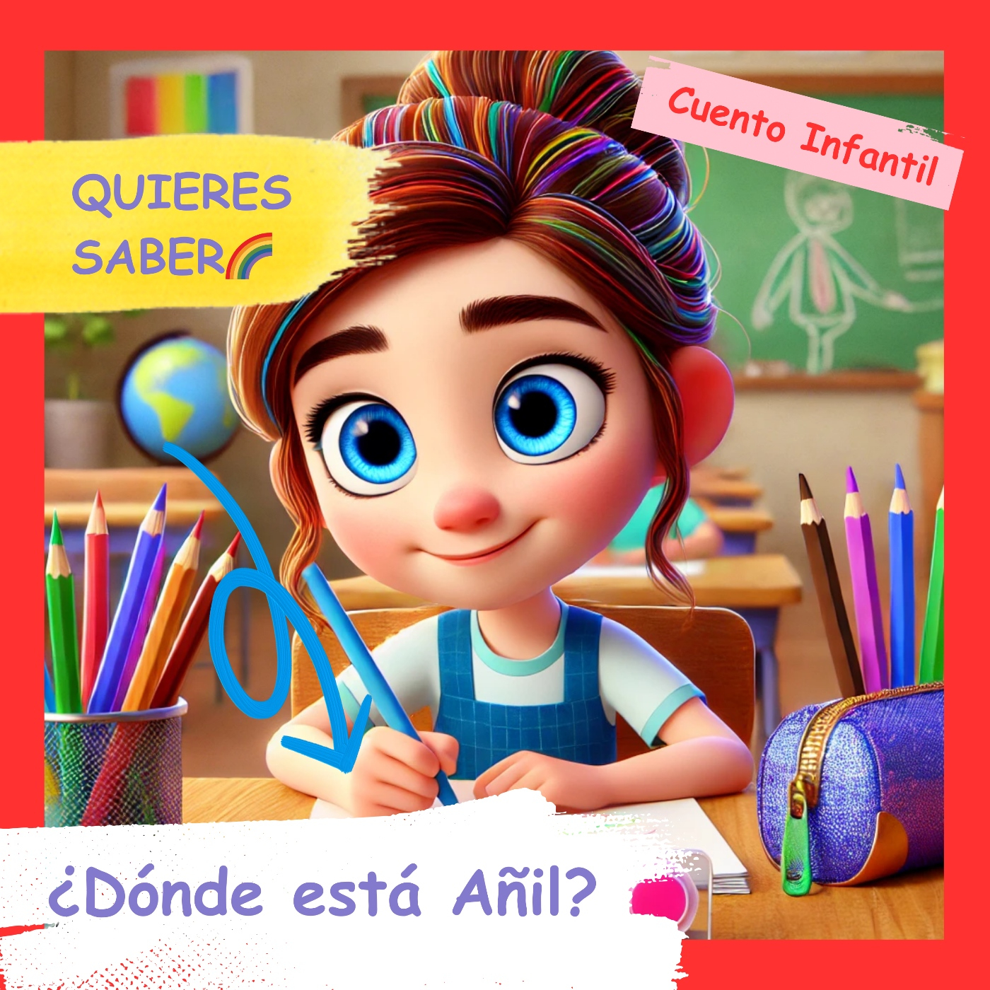 ¿Dónde Está el Color Añil?  Un Cuento Infantil Sobre Amistad y Diversidad