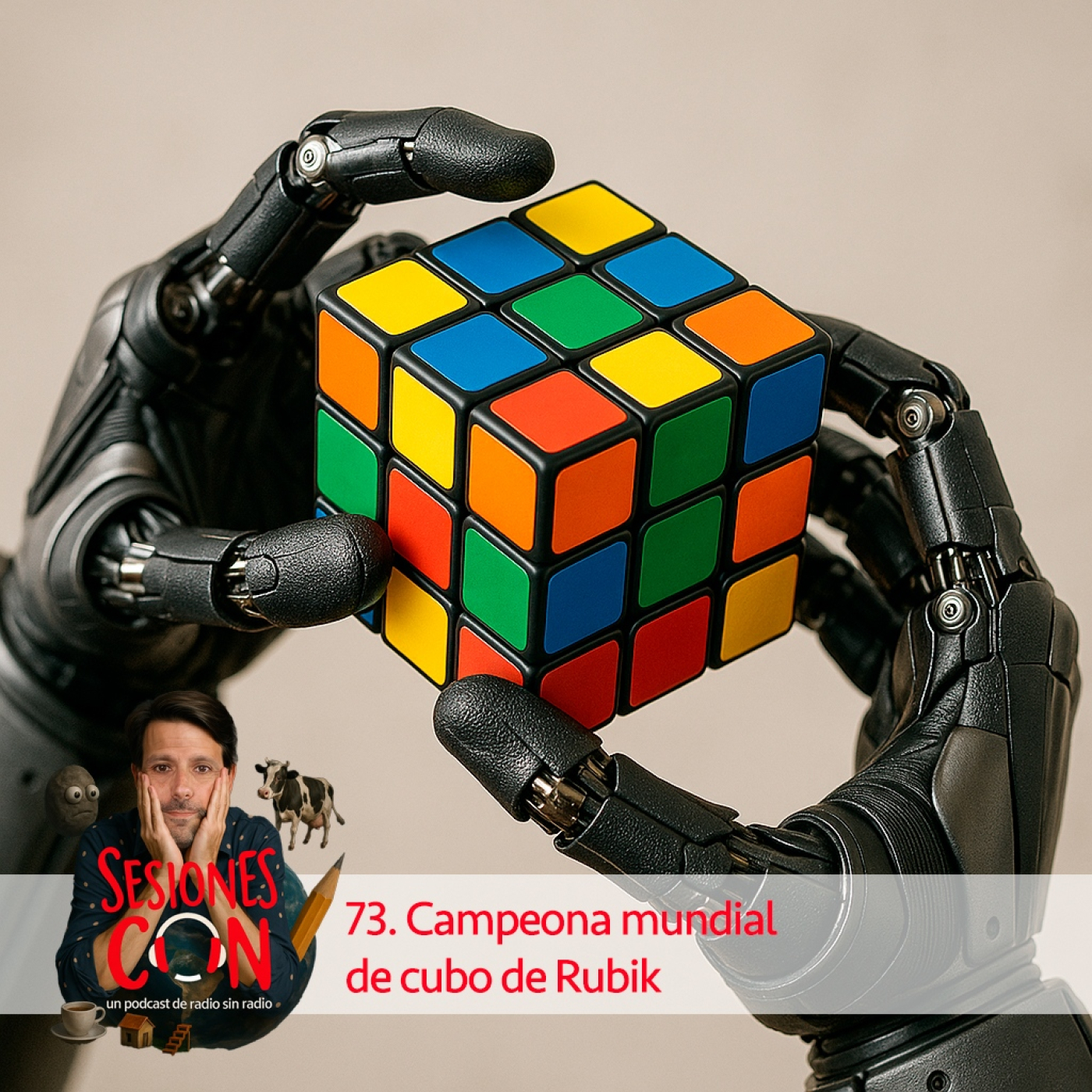 Campeona mundial de cubo de Rubik "perdí las manos en las ruedas de un vespino" episode artwork