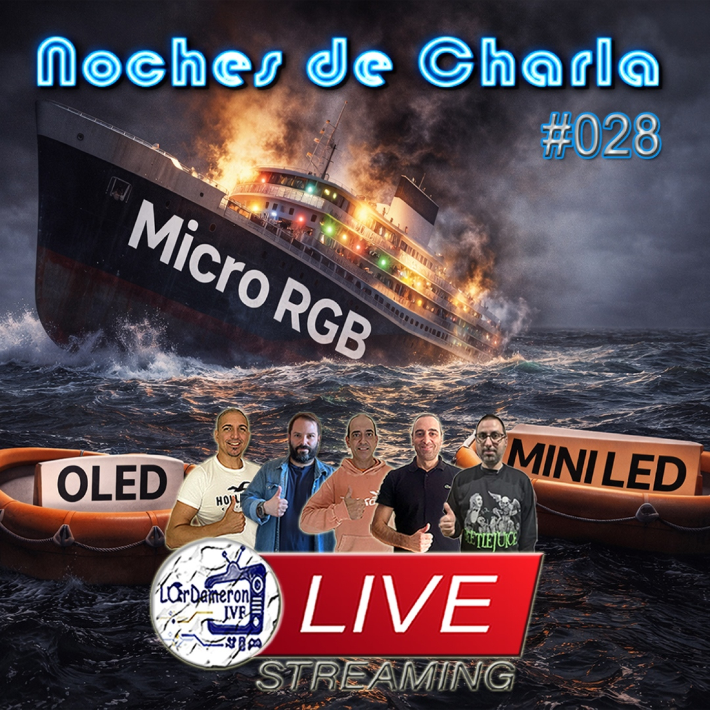 Directo Noches de Charla #028 (16/01/26) TELEVISORES Y SONIDO 2026 | Y LO QUE SURJA!! episode artwork