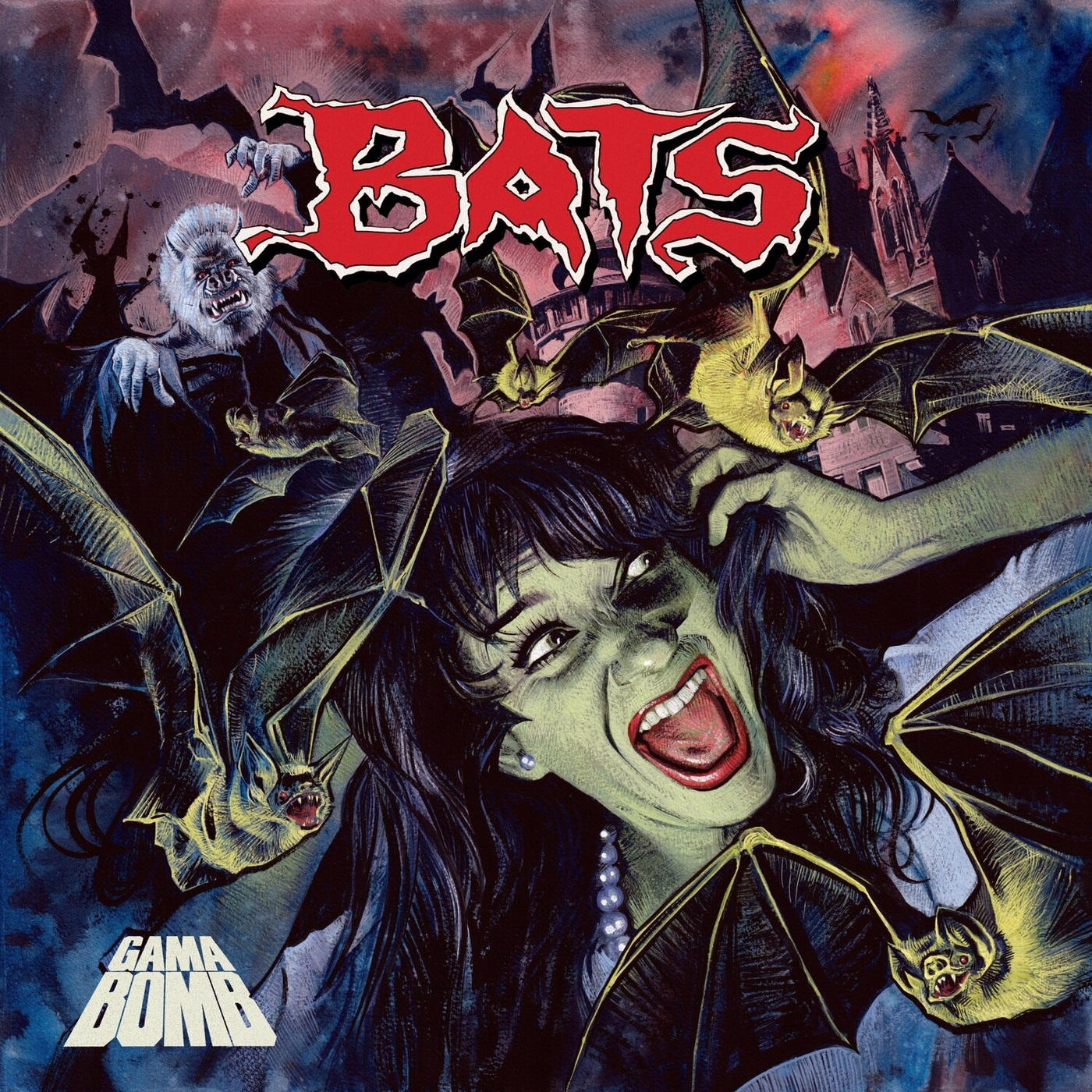 Gama Bomb - 2023 - Bats — In Metal We Trust (albums) cover