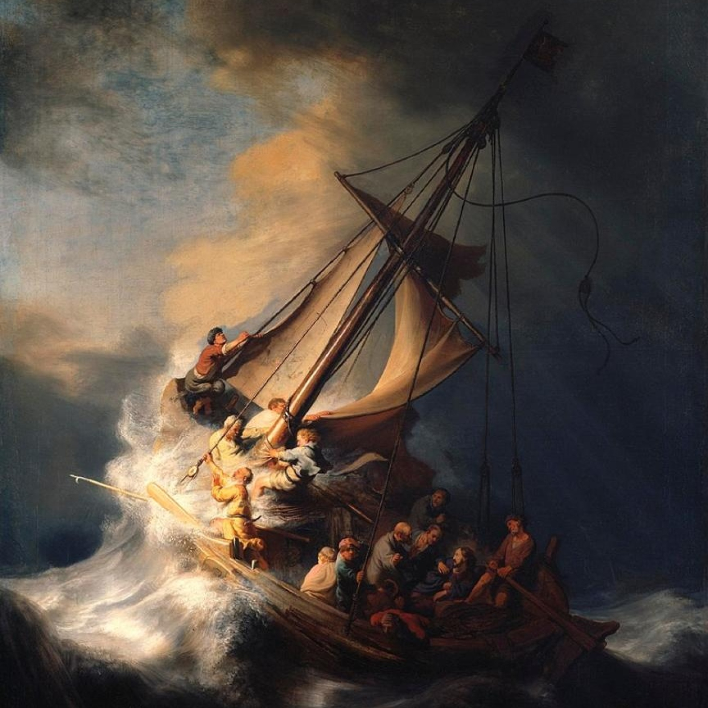 Episodio 28 (T1). Tormenta en el mar de Galilea, Rembrandt episode artwork