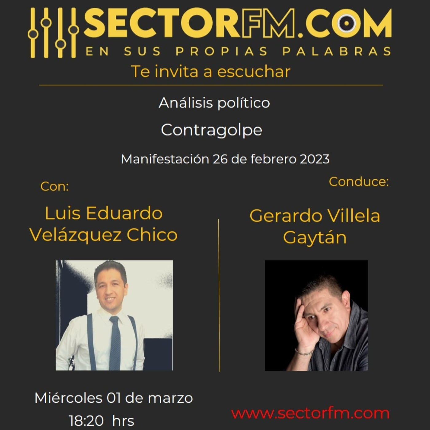 Análisis marcha pro INE 26 de febrero con Luis Eduardo Velázquez Chico 01-03-23 episode artwork