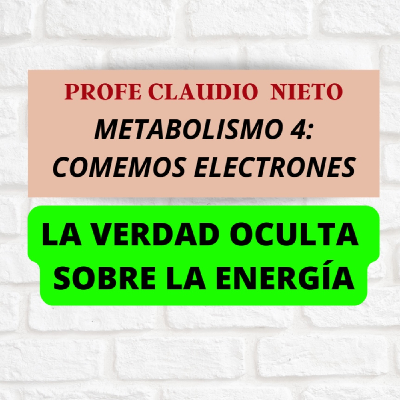 222. METABOLISMO 4: "¡Tu cuerpo funciona con ELECTRONES y no lo sabías!