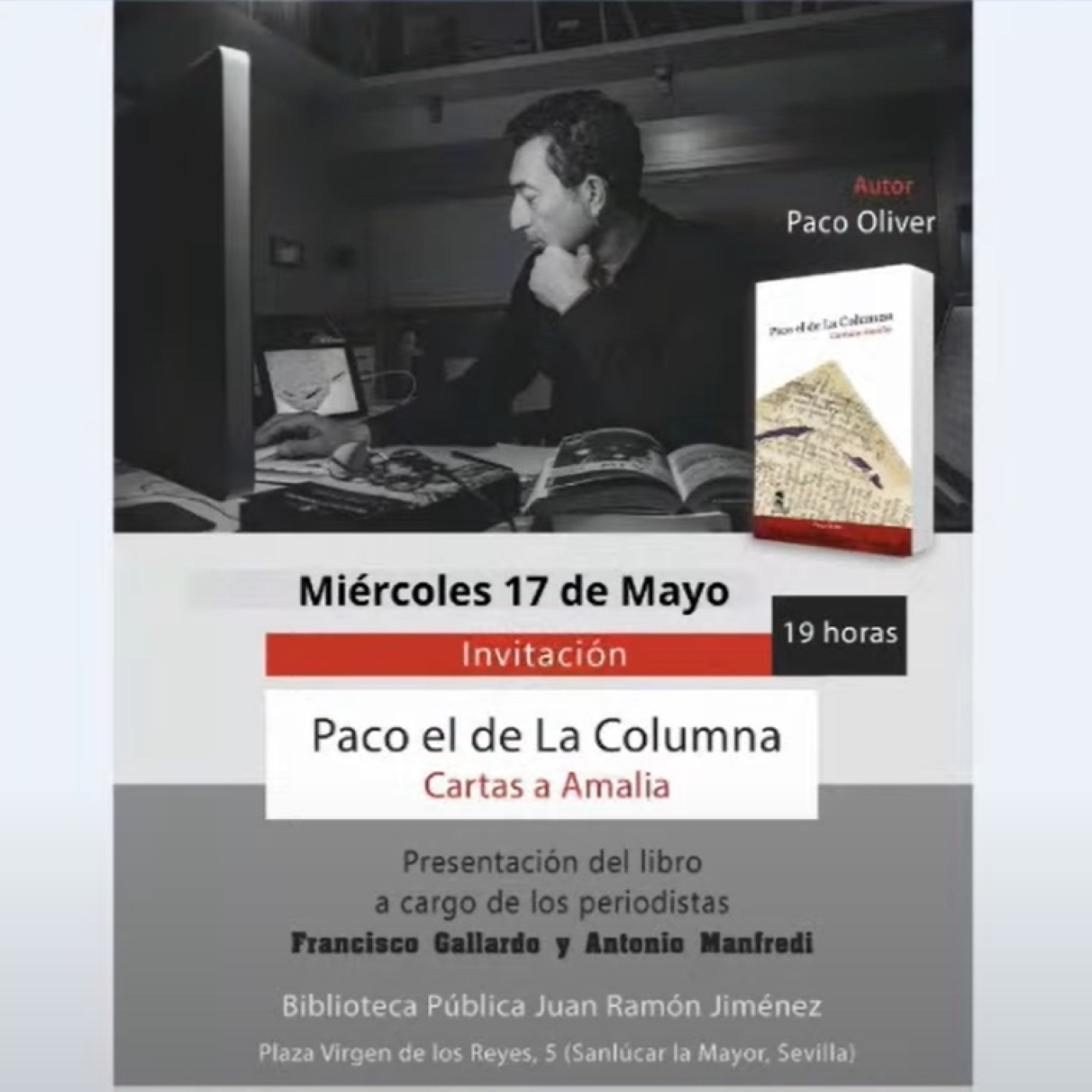 ENTREVISTA A PACO OLIVER, AUTOR DEL LIBRO "PACO EL DE LA COLUMNA, CARTAS A AMALIA" episode artwork