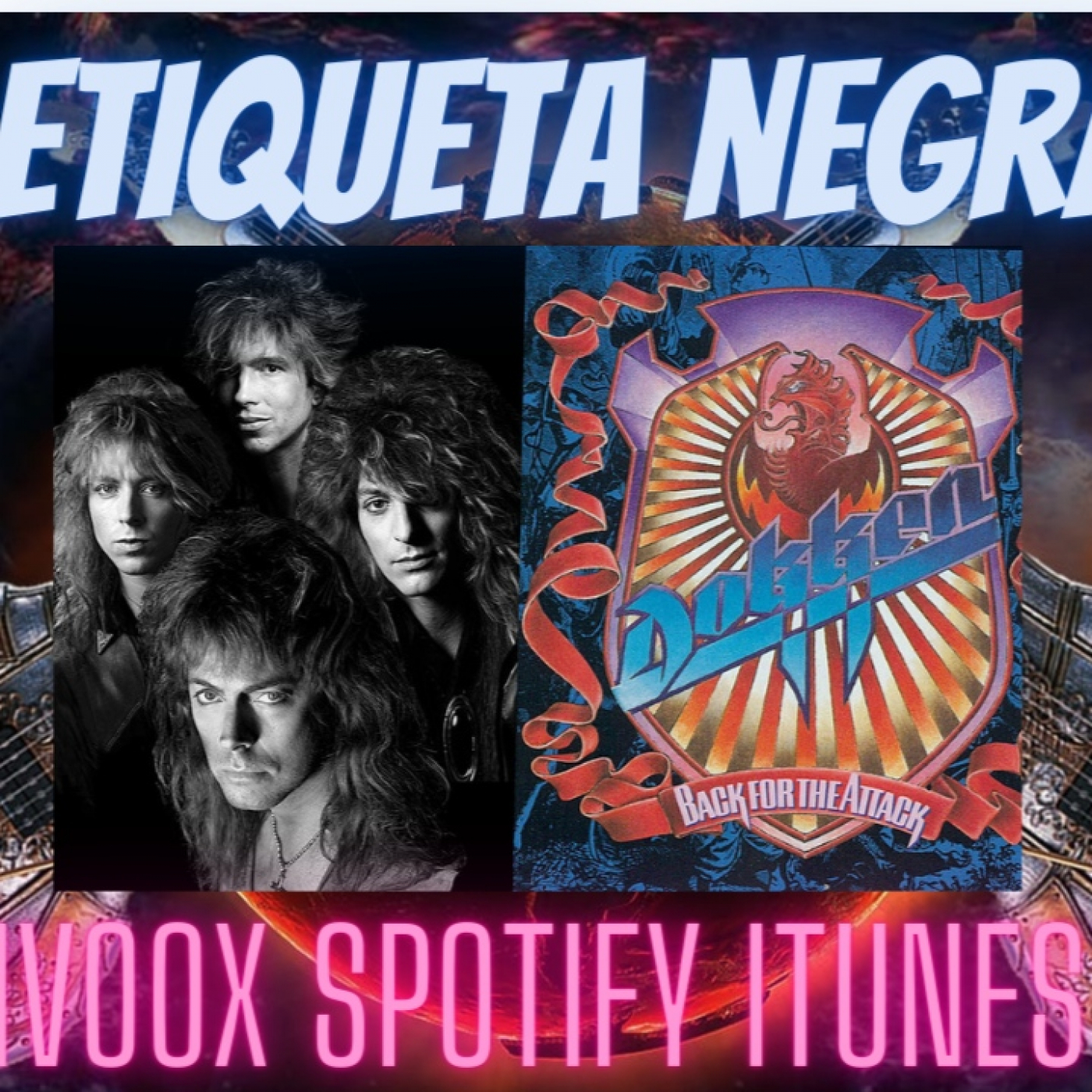 Etiqueta negra n.6 dokken back from attack 1987