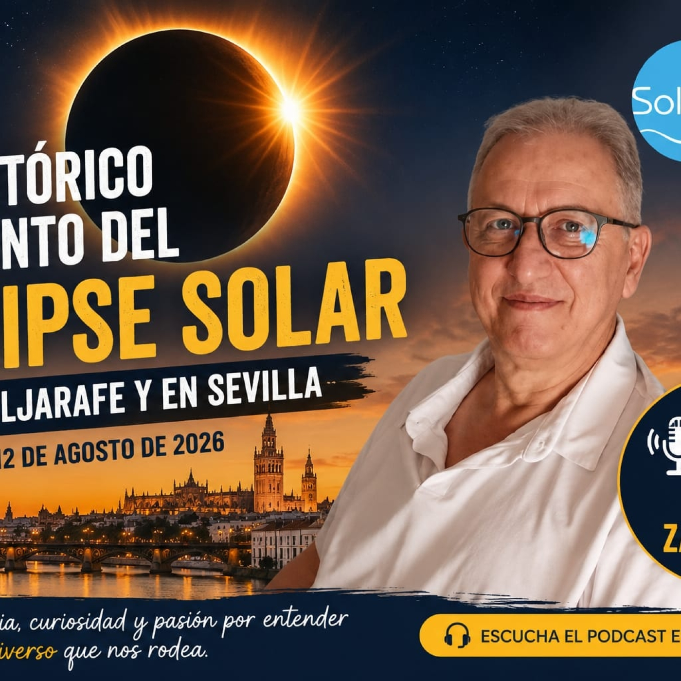 TODOS LOS DATOS SOBRE EL ECLIPSE EN SANLÚCAR Y EL ALJARAFE con Adriano Zarzuela episode artwork