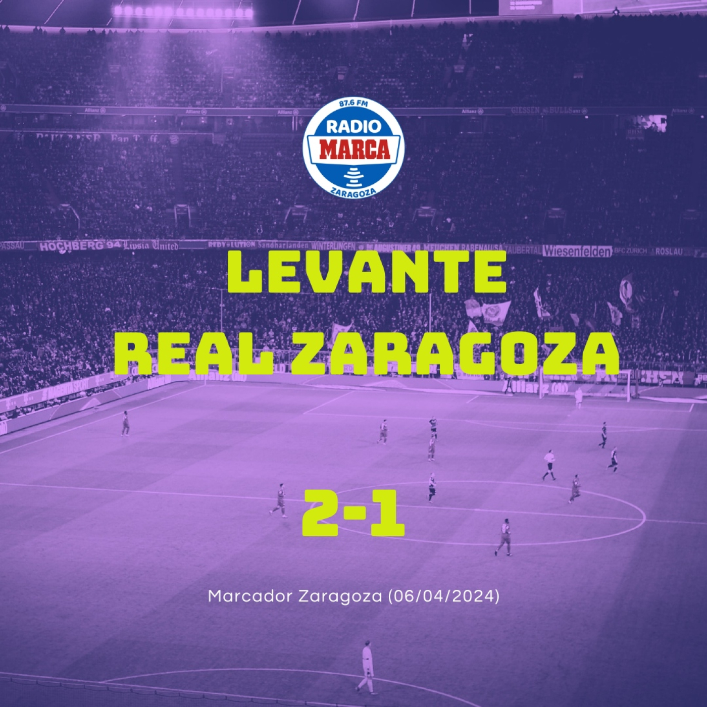 Levante 2 - 1 Real Zaragoza 06-04-2024 episode artwork