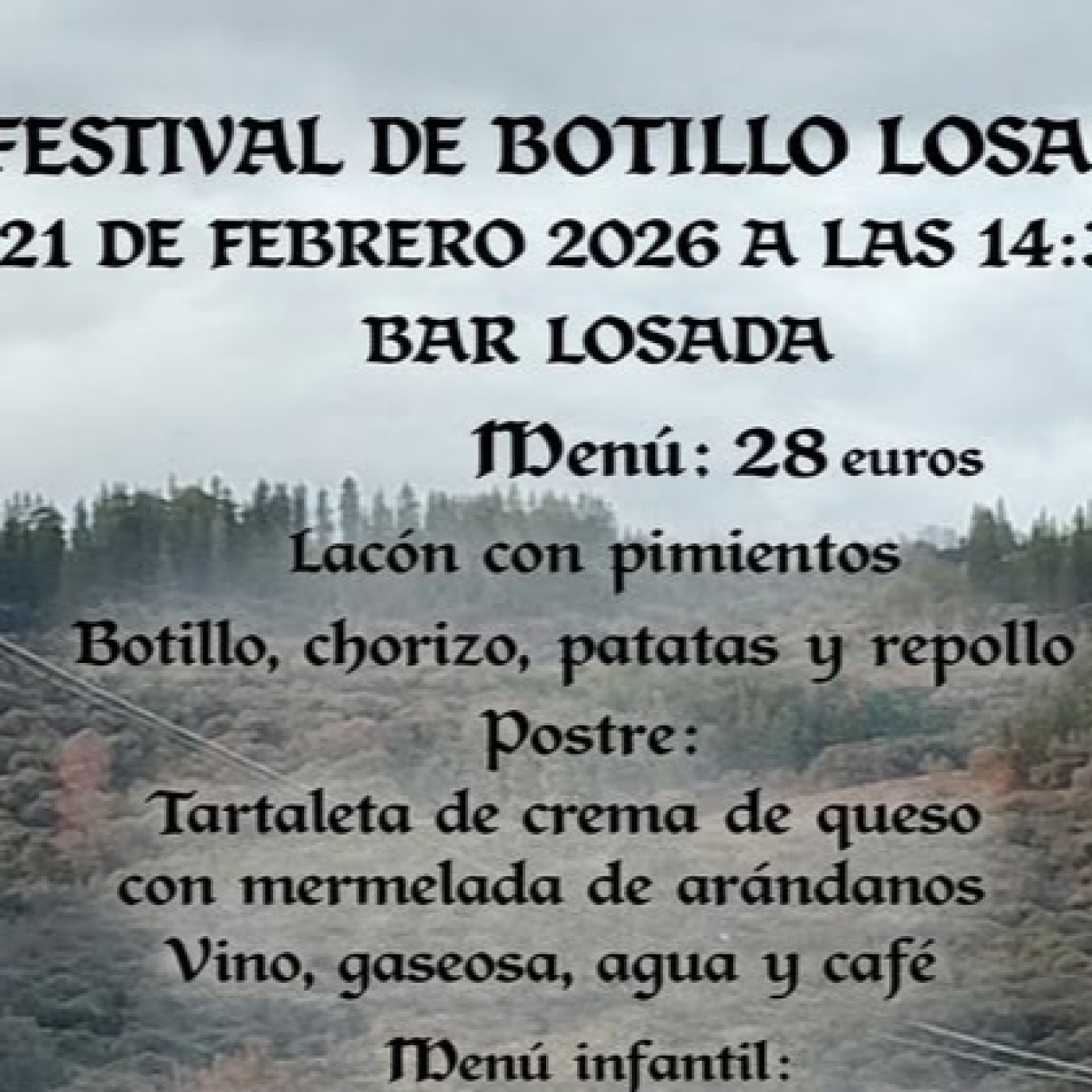 Rubén González, miembro de la comisión de fiestas de Losada, es una de las personas que organizan el botillo de Losada