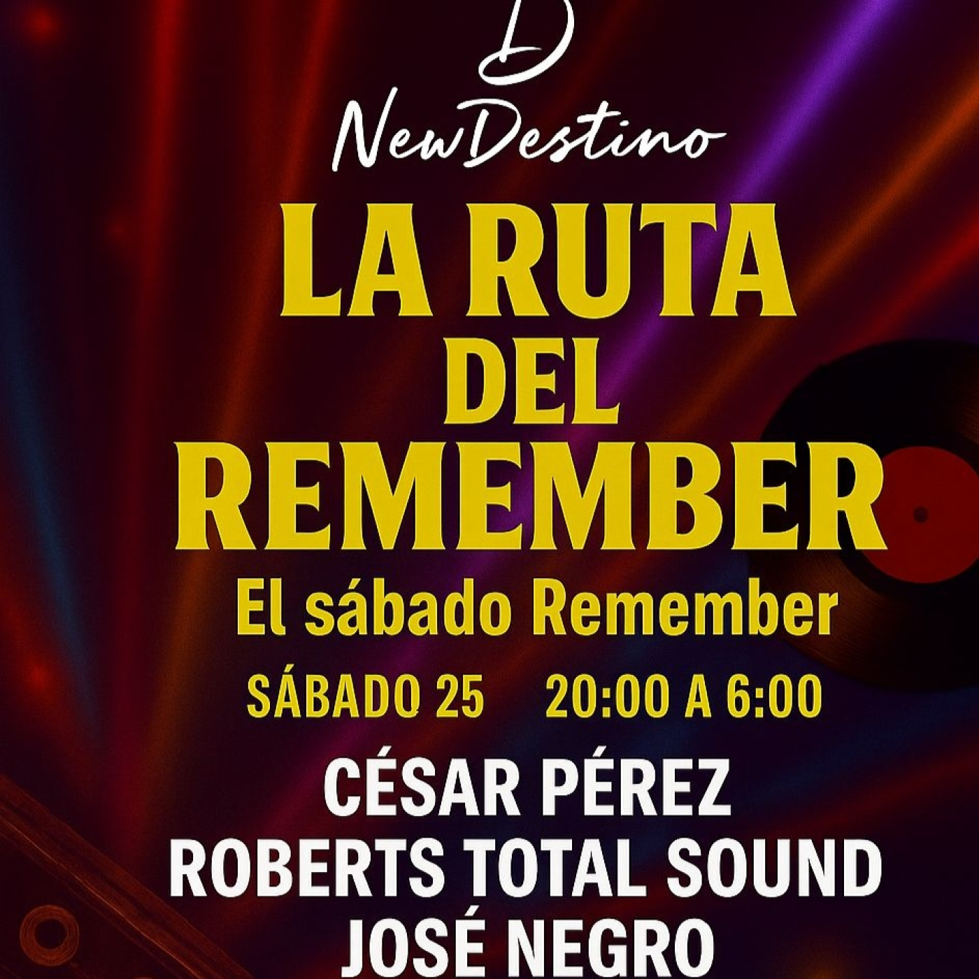 JOSE NEGRO DJ NEW DESTINO 25-10-25 episode artwork