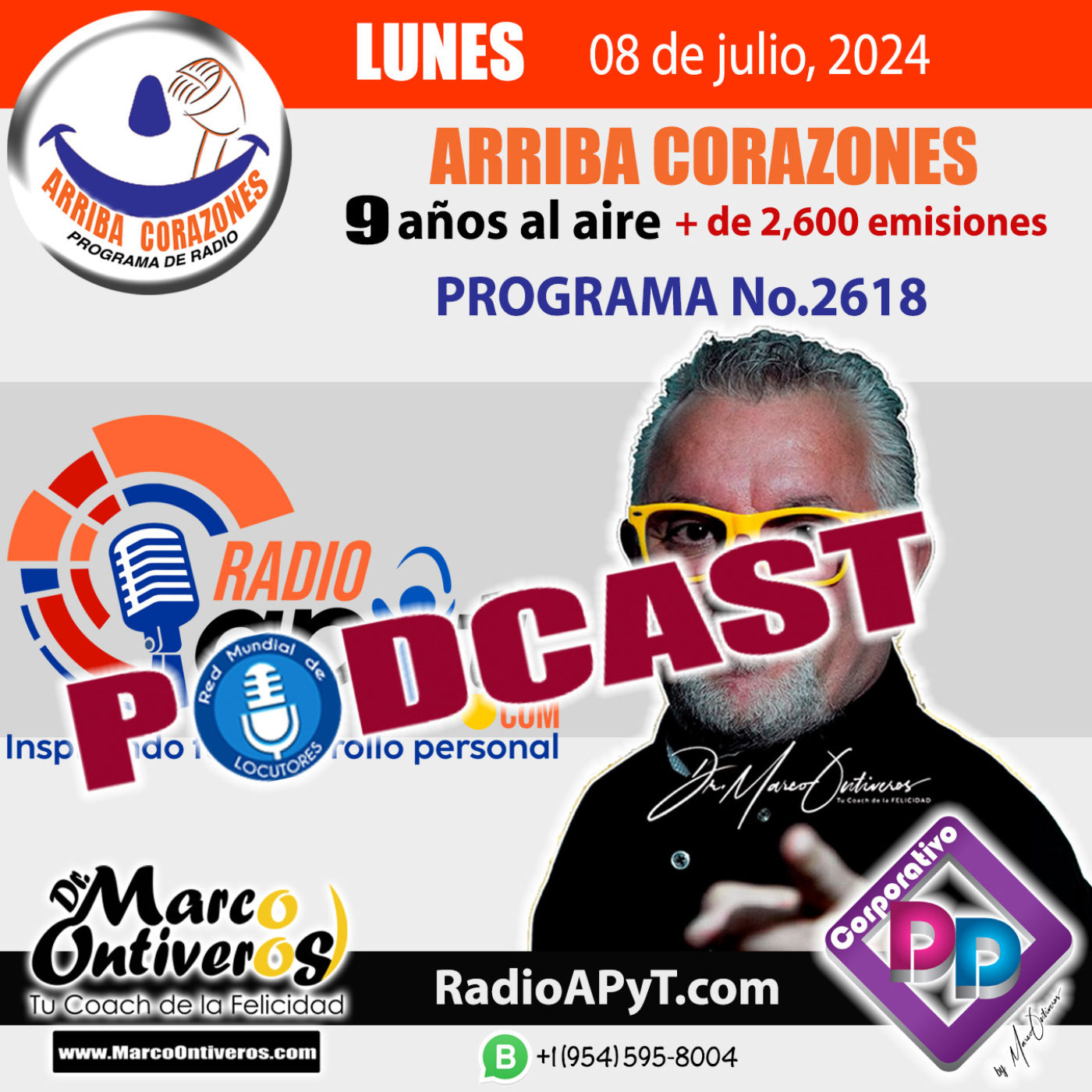 2618-arriba-corazones-2024-07-08-LUNES-MesDeMiCumple-MiTop#200 episode artwork