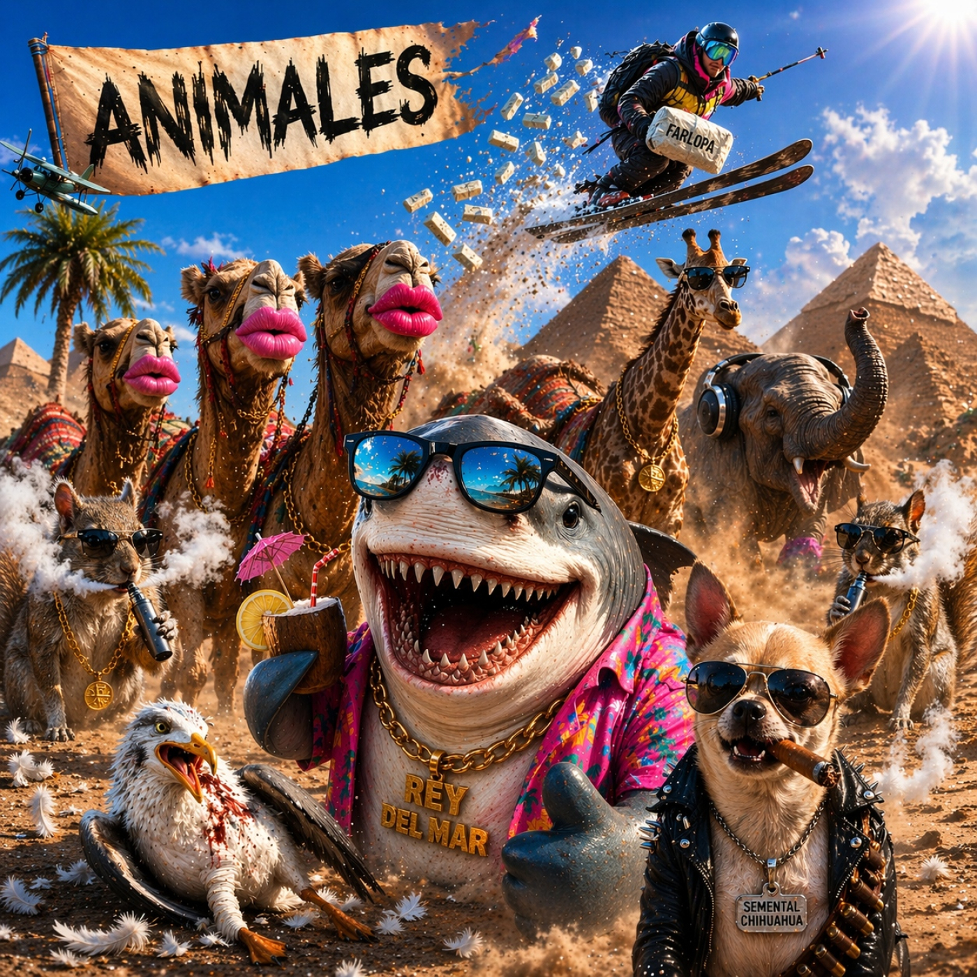 ANIMALES | Tiburones colocados, ardillas vapeadores y camellos con botox. episode artwork